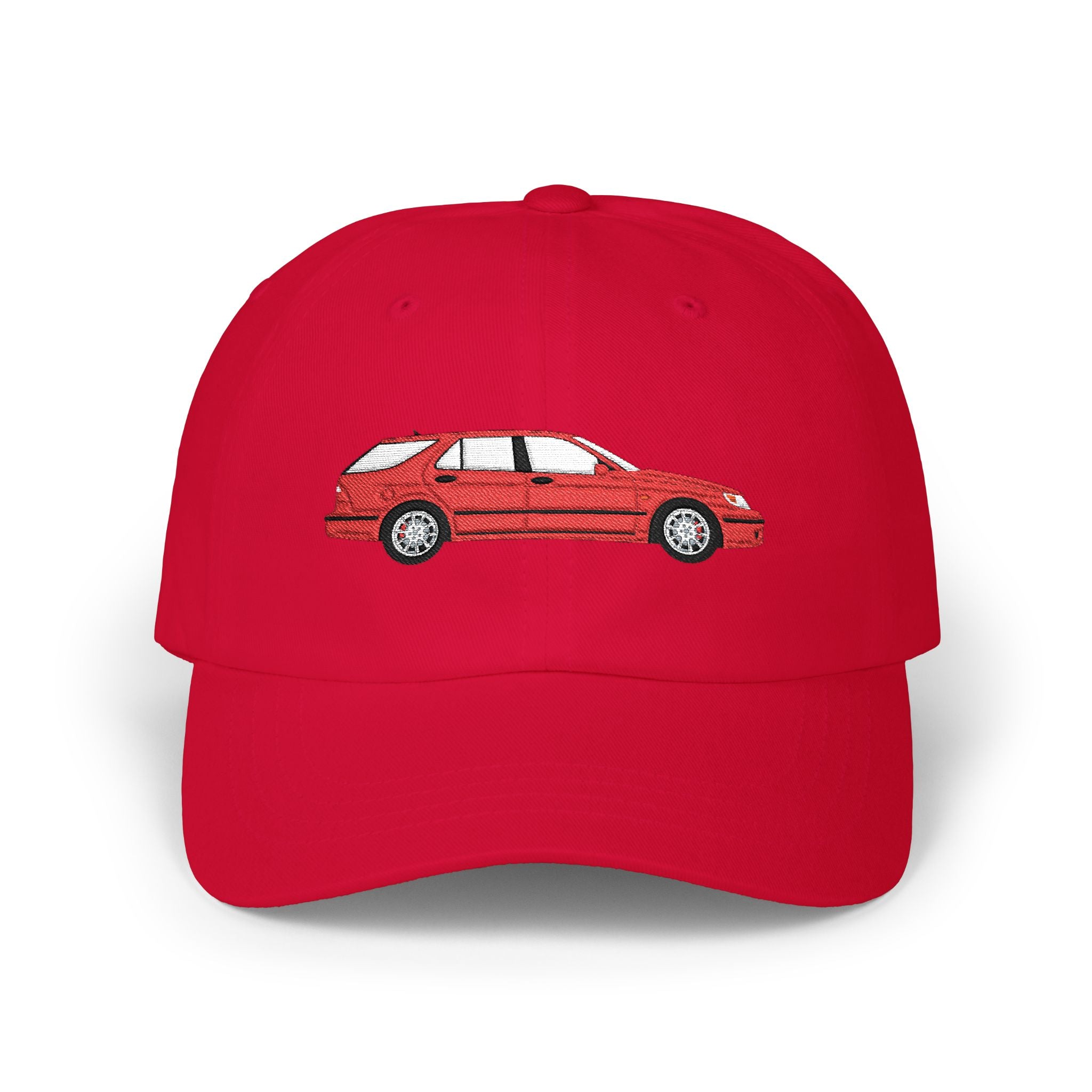 Saab 9-5 OG Aero Wagon Laser Red — Car Baseball Hat — Caps