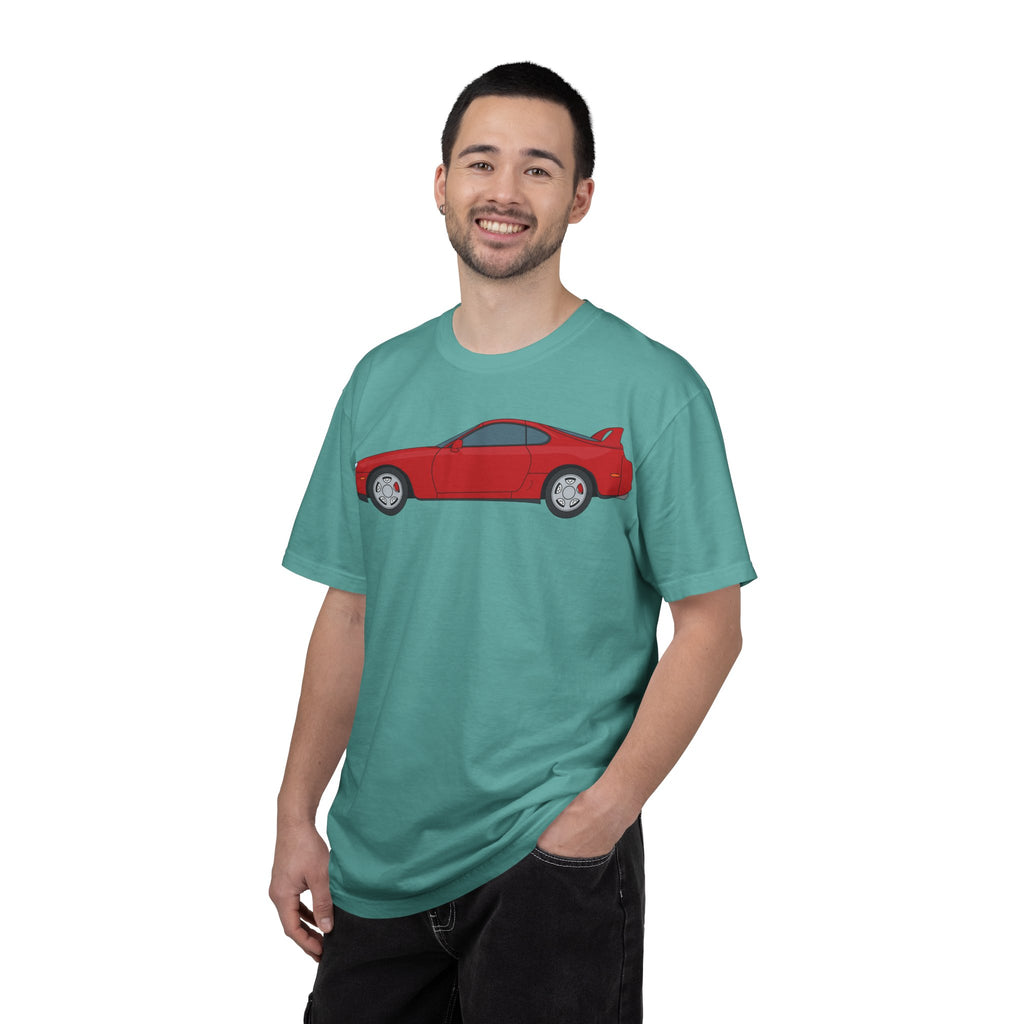 Toyota Supra MK4 Super Red ll  — T-Shirt — Retro Car Graphic Tee