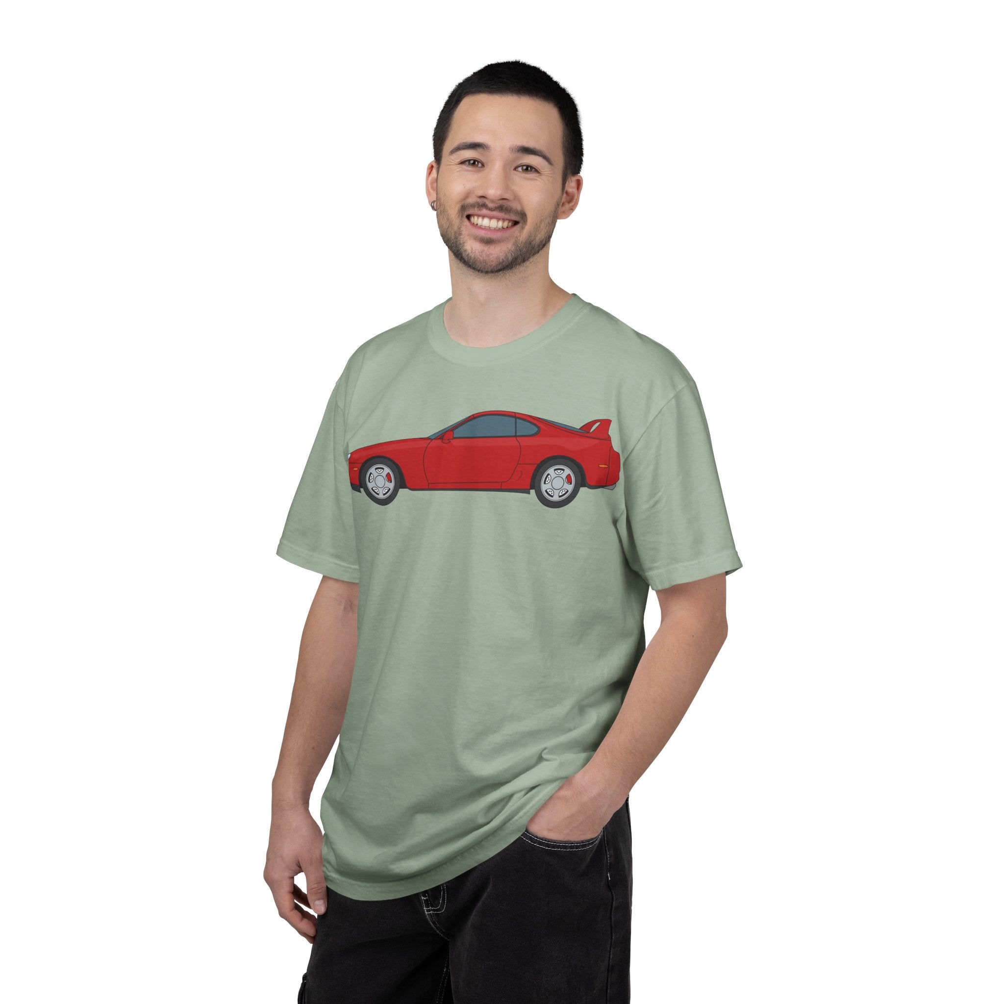 Toyota Supra MK4 Super Red ll  — T-Shirt — Retro Car Graphic Tee