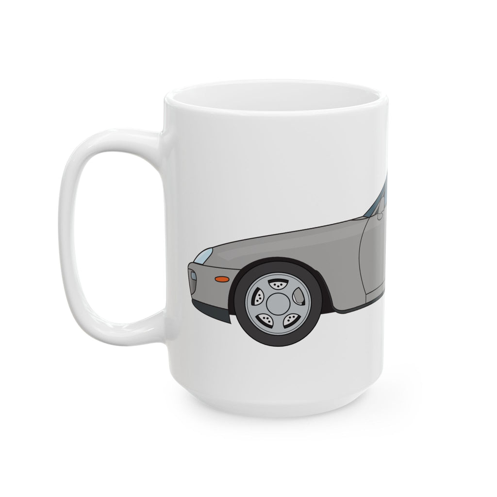 Toyota Supra MK4 – Silver Metallic Ceramic Mug