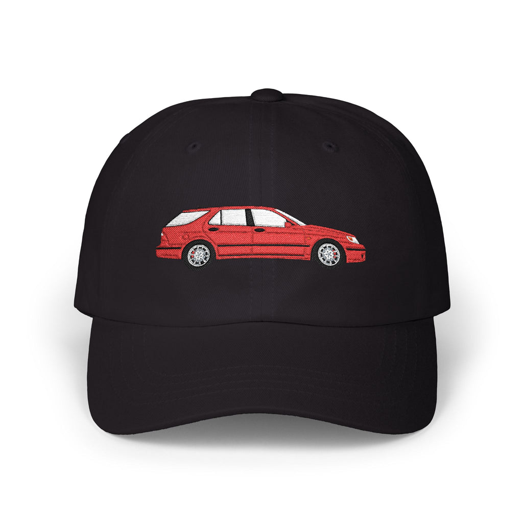 Saab 9-5 OG Aero Wagon Laser Red — Car Baseball Hat — Caps