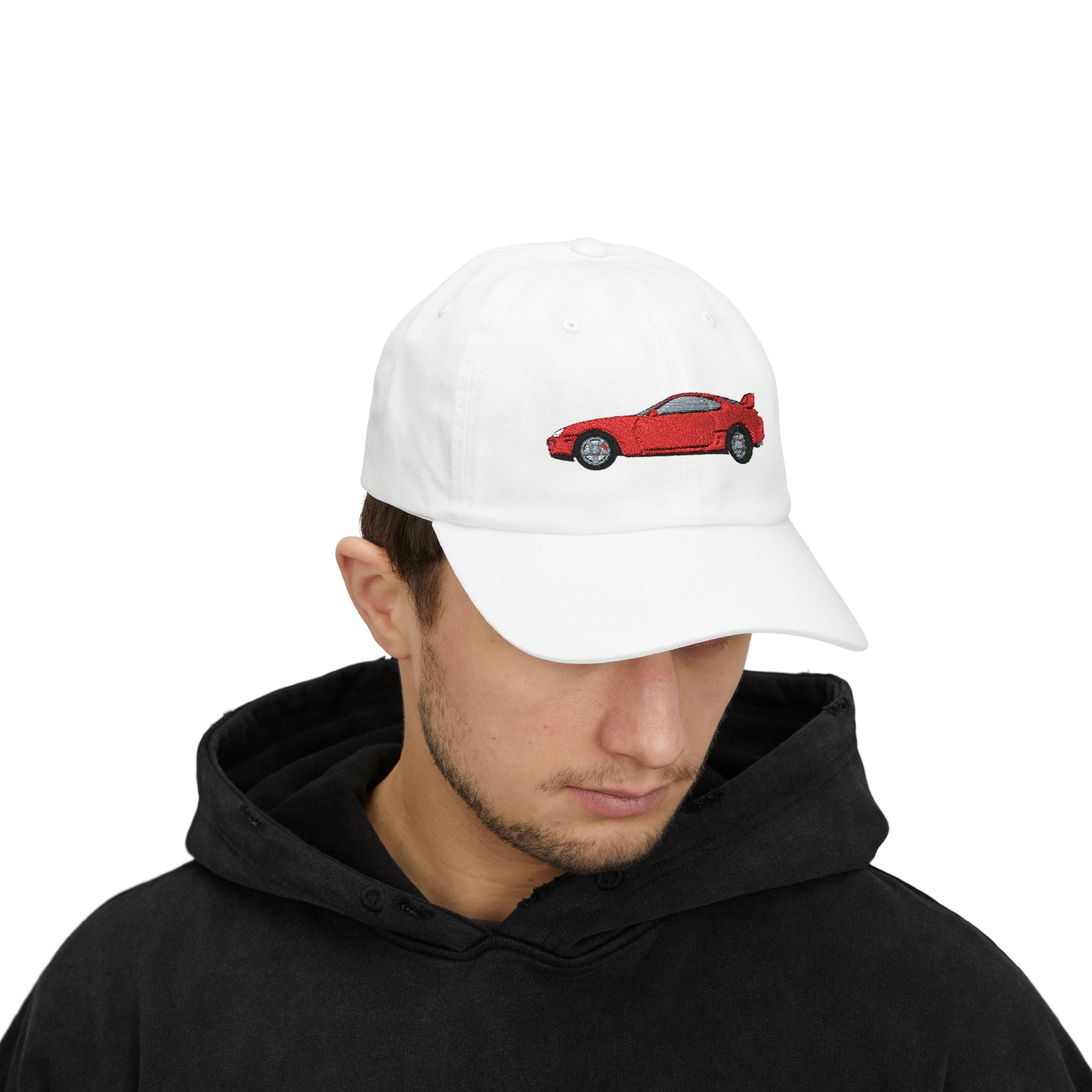 Toyota Supra MK4 Super Red ll — Car Baseball Hat — Caps