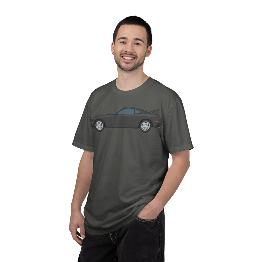 Toyota Supra MK4 Anthracite  — T-Shirt — Retro Car Graphic Tee