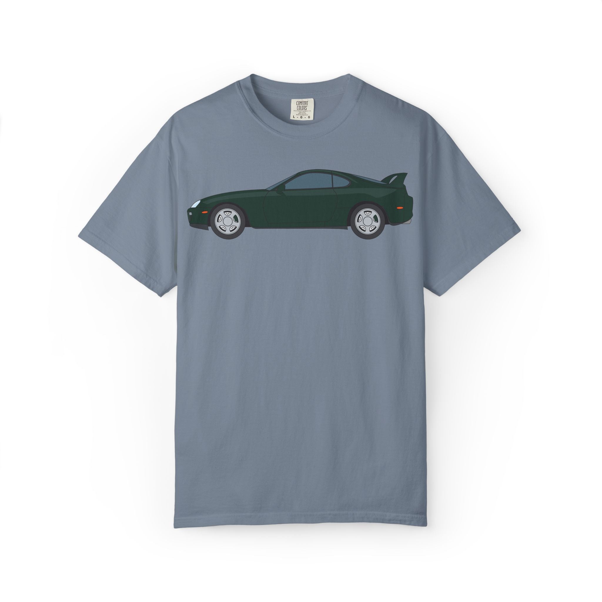 Toyota Supra MK4 Dark Green Mica  — T-Shirt — Retro Car Graphic Tee