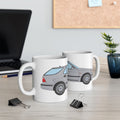 Saab 9-5 OG Aero Wagon Silver Metallic — Ceramic Mug — Coffee Cup (11oz & 15oz)