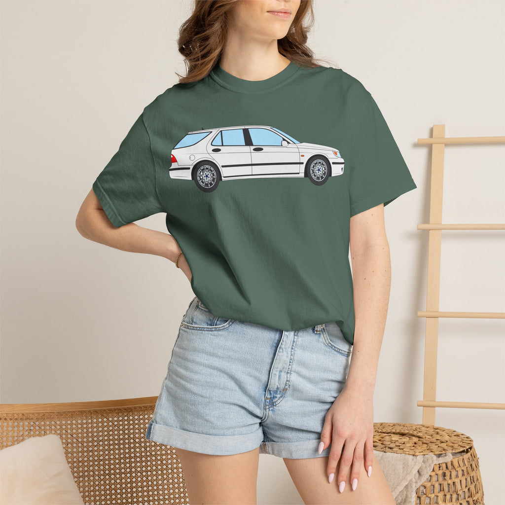 Saab 9-5 OG Aero Wagon – Arctic White T-Shirt