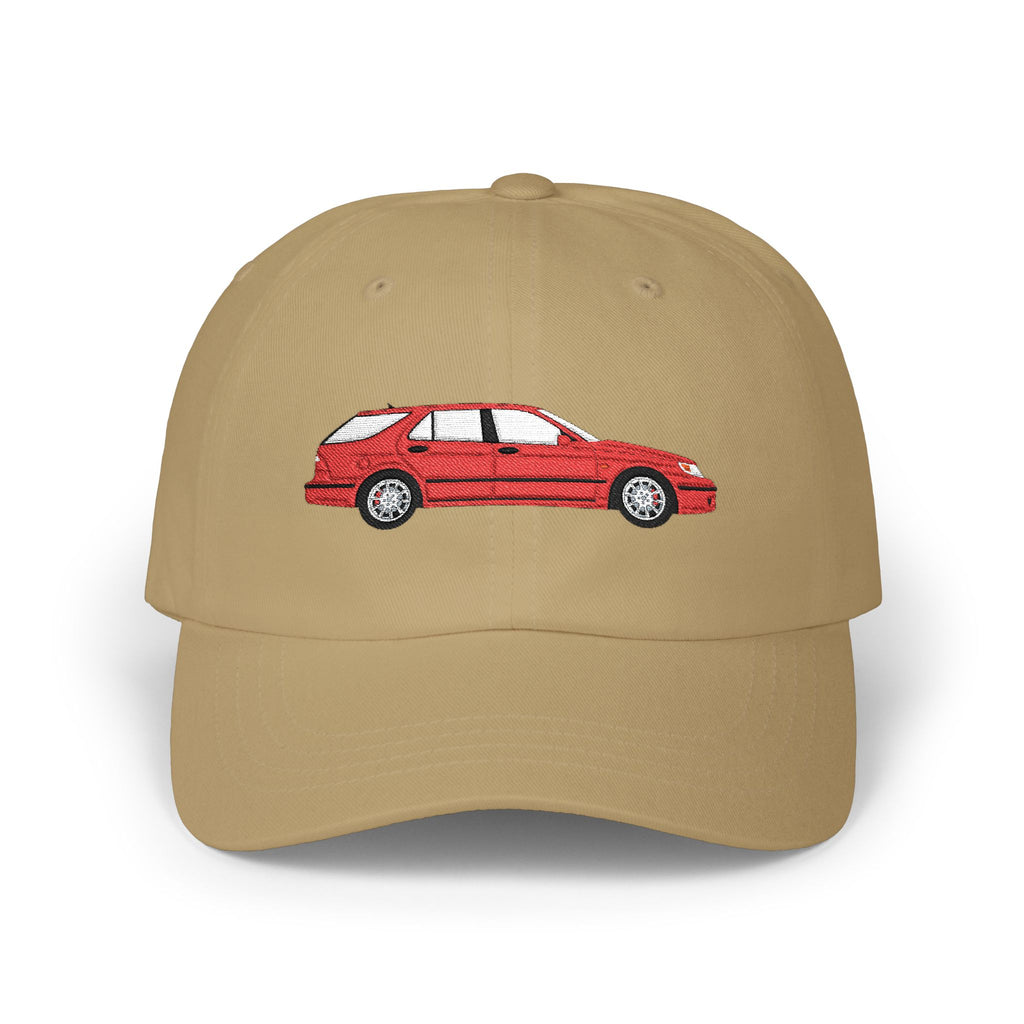 Saab 9-5 OG Aero Wagon Laser Red — Car Baseball Hat — Caps