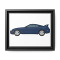 Toyota Supra MK4 Royal Sapphire Art Print — Framed Matte Canvas Wall Decor