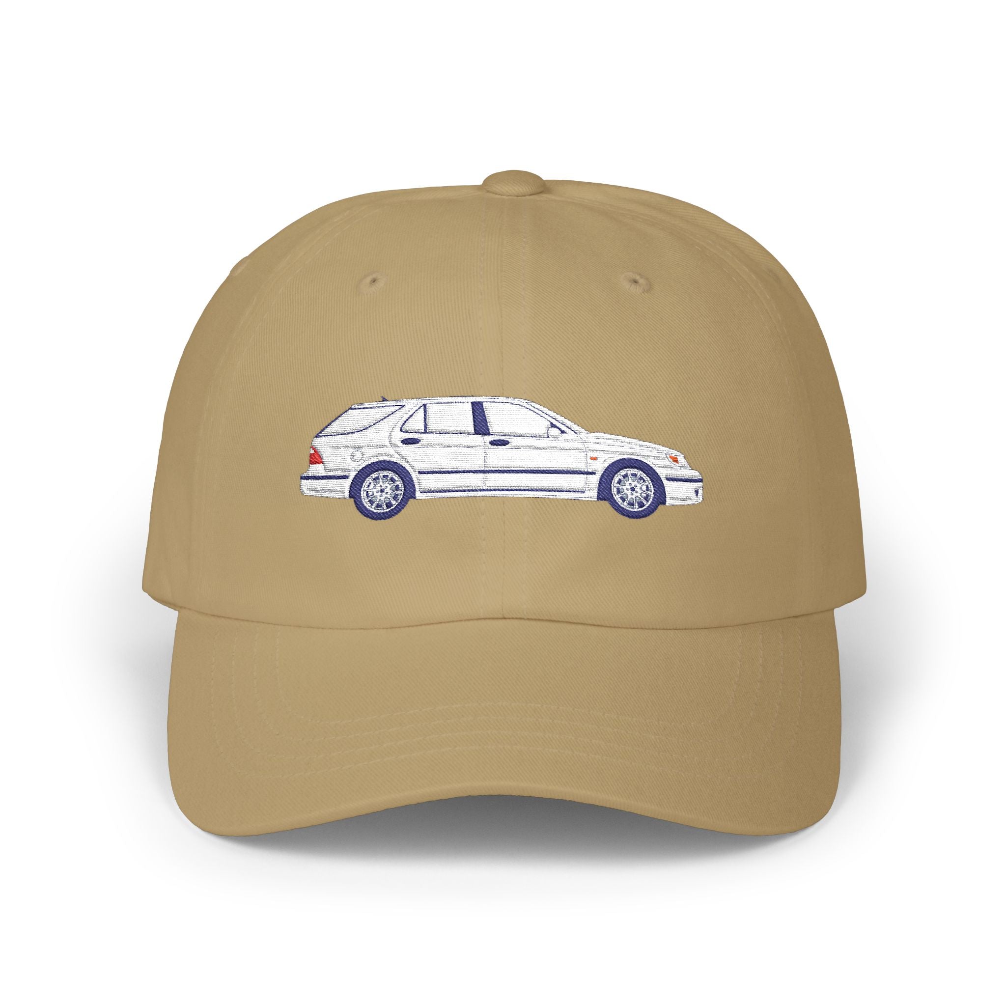 Saab 9-5 OG Aero Wagon Artic White — Car Baseball Hat — Caps