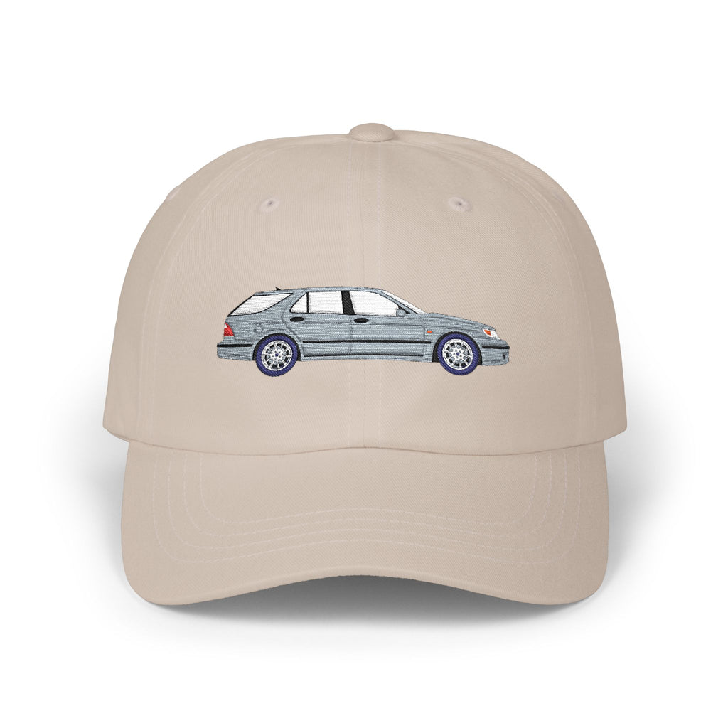 Saab 9-5 OG Aero Wagon Silver Metallic — Car Baseball Hat — Caps