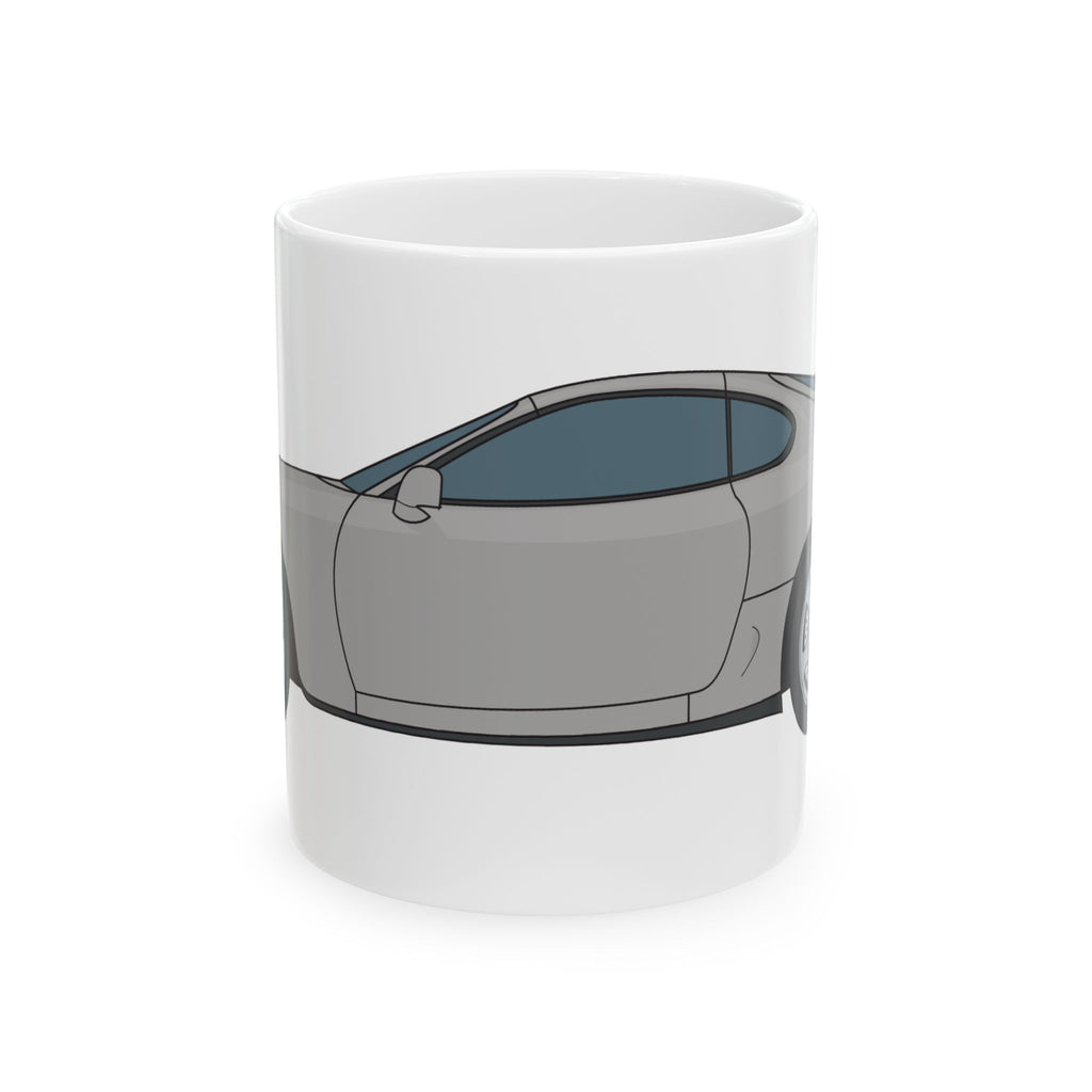 Toyota Supra MK4 – Silver Metallic Ceramic Mug