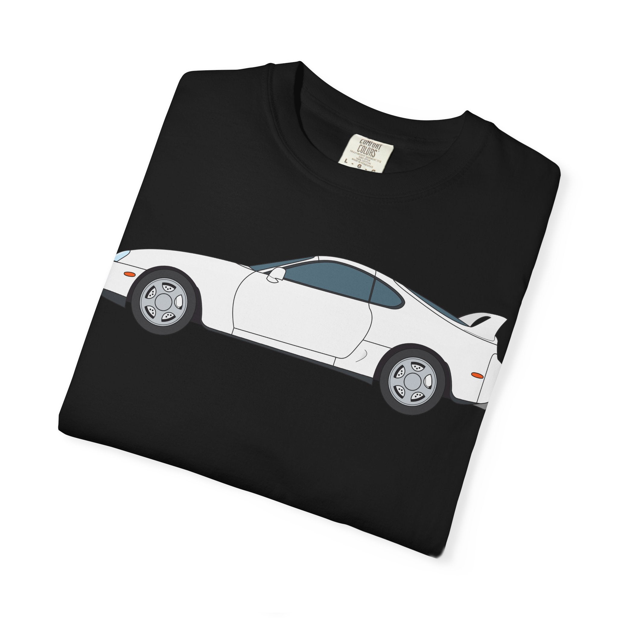 Toyota Supra MK4 Super White ll  — T-Shirt — Retro Car Graphic Tee