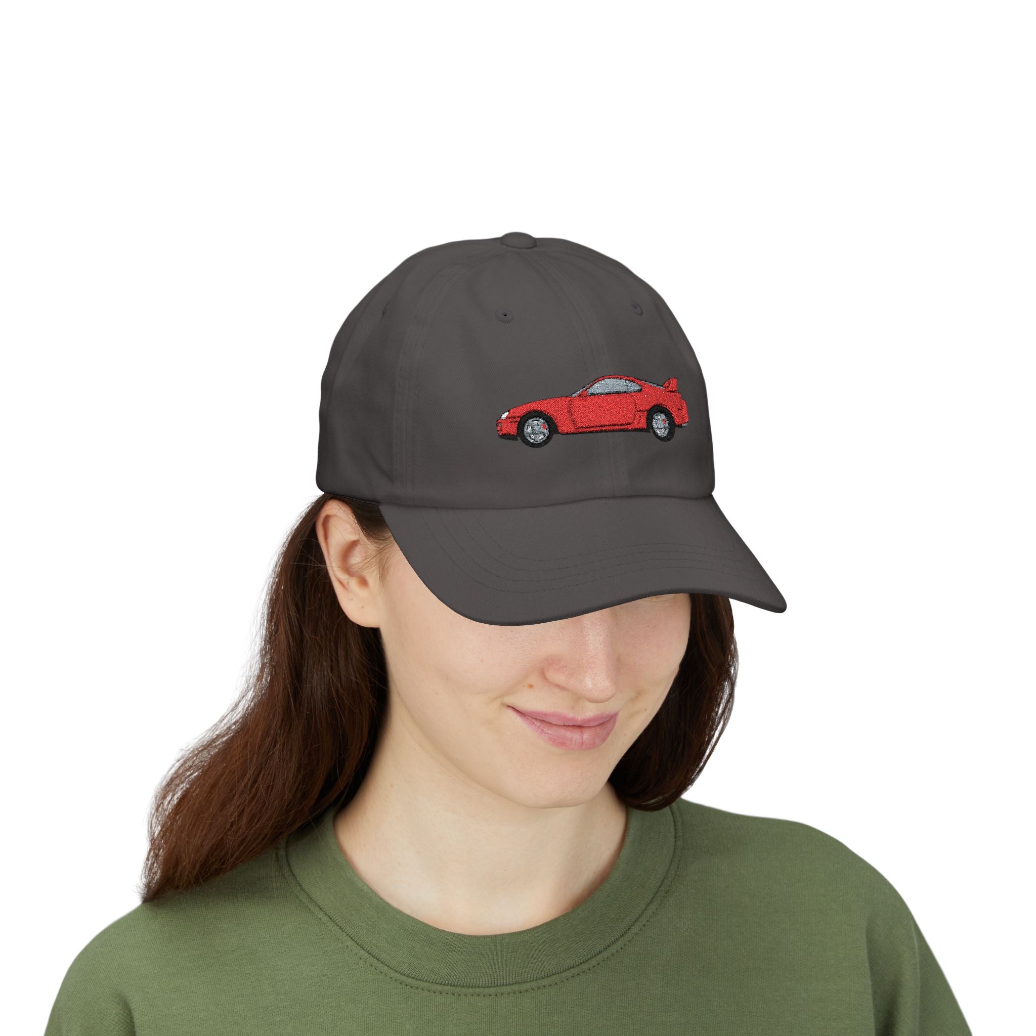 Toyota Supra MK4 Super Red ll — Car Baseball Hat — Caps