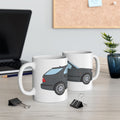 Saab 9-5 OG Aero Wagon Steel Grey — Ceramic Mug — Coffee Cup (11oz & 15oz)
