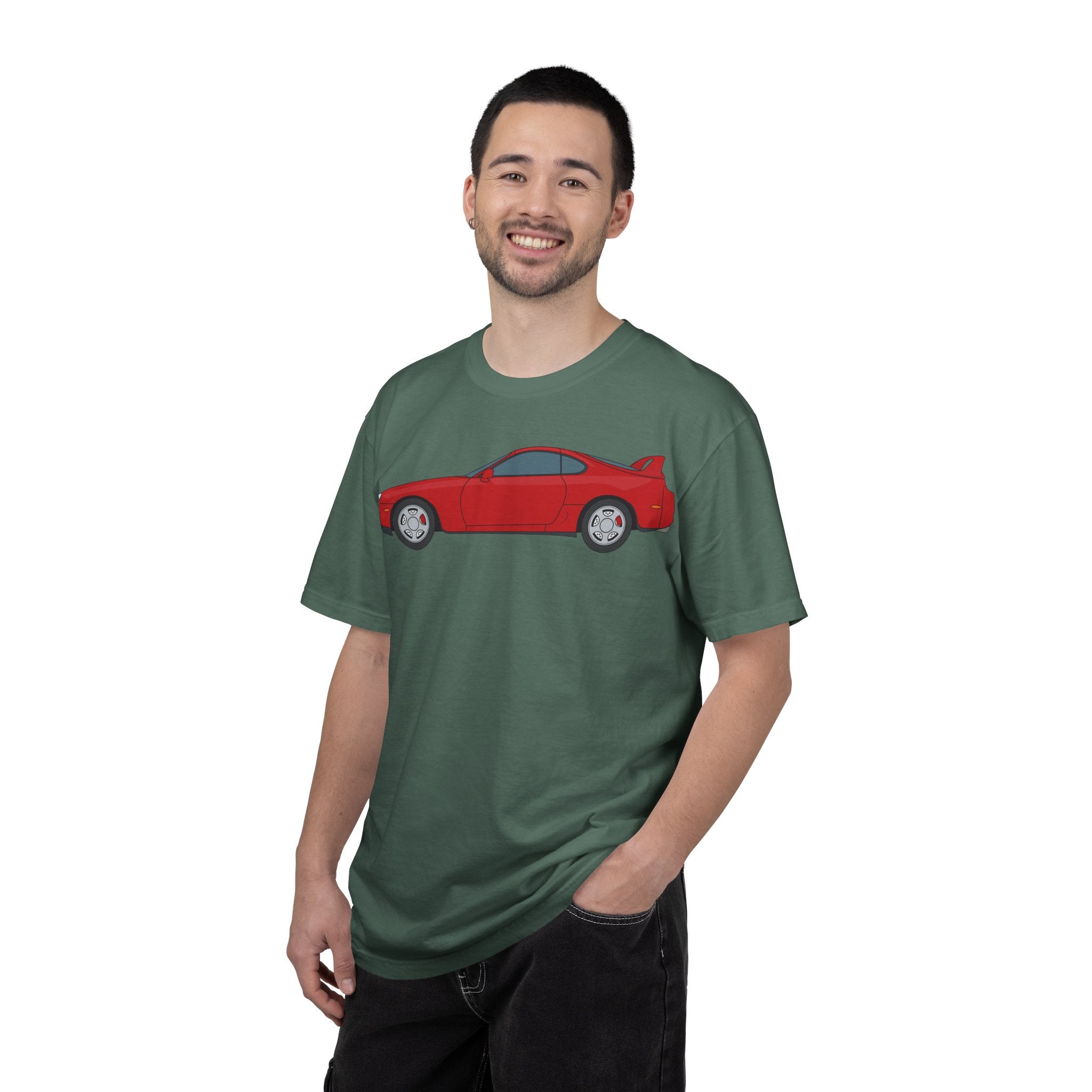 Toyota Supra MK4 Super Red ll  — T-Shirt — Retro Car Graphic Tee