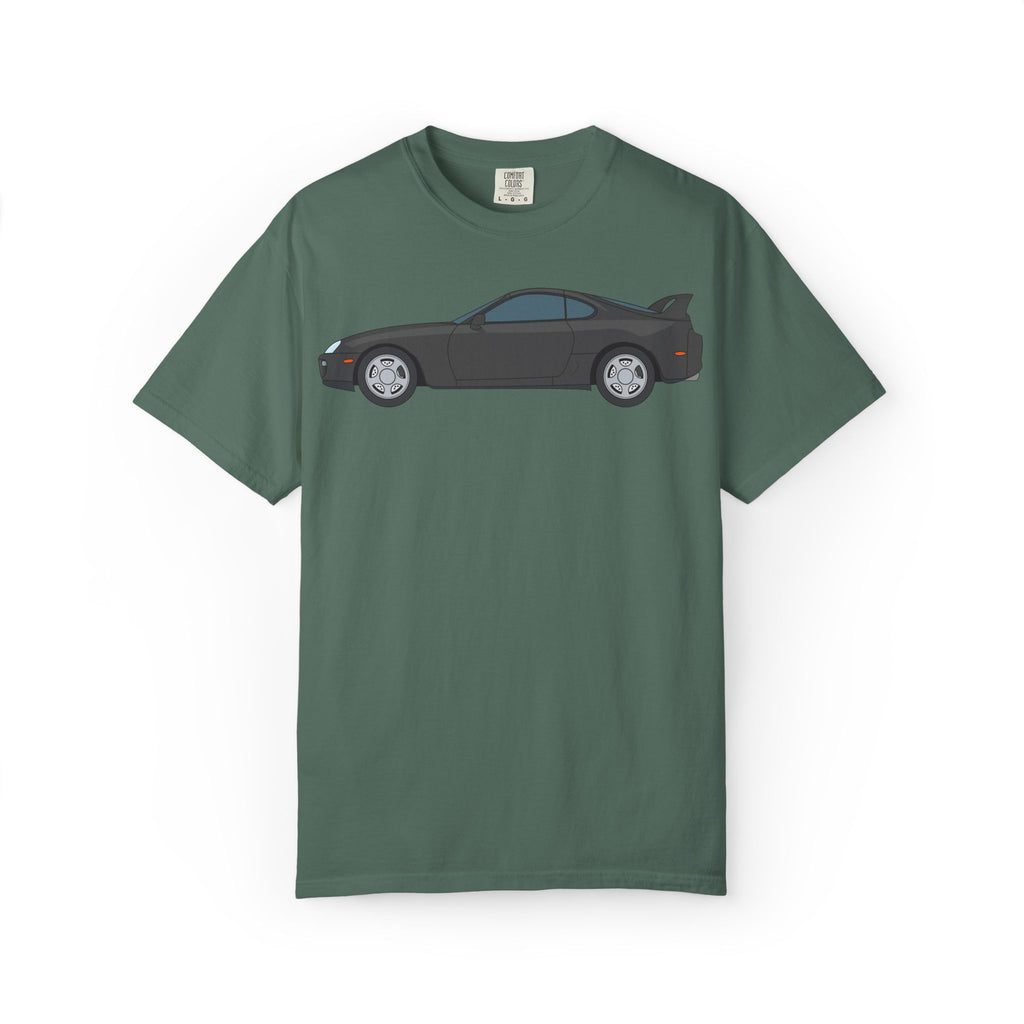 Toyota Supra MK4 Anthracite  — T-Shirt — Retro Car Graphic Tee