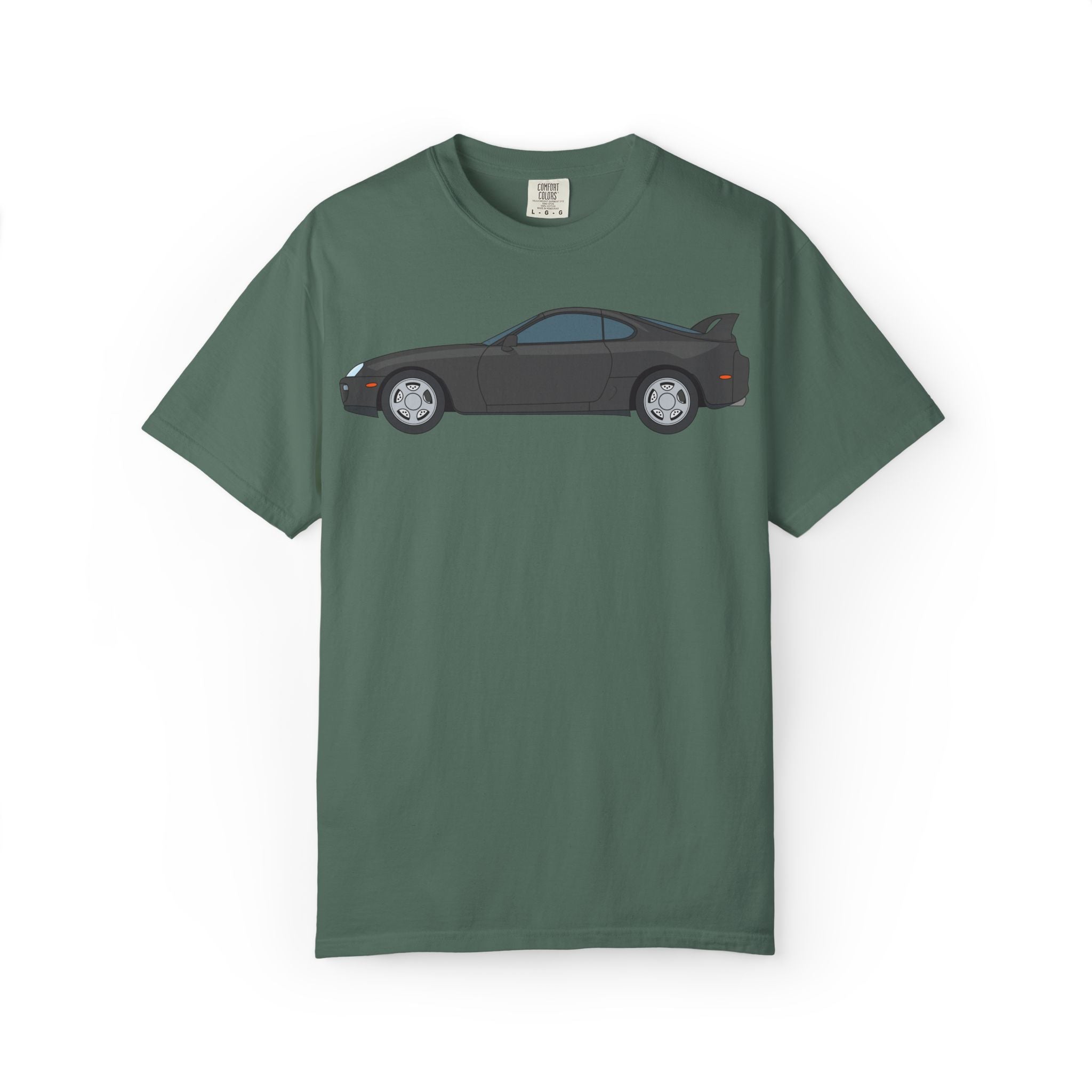 Toyota Supra MK4 Anthracite  — T-Shirt — Retro Car Graphic Tee