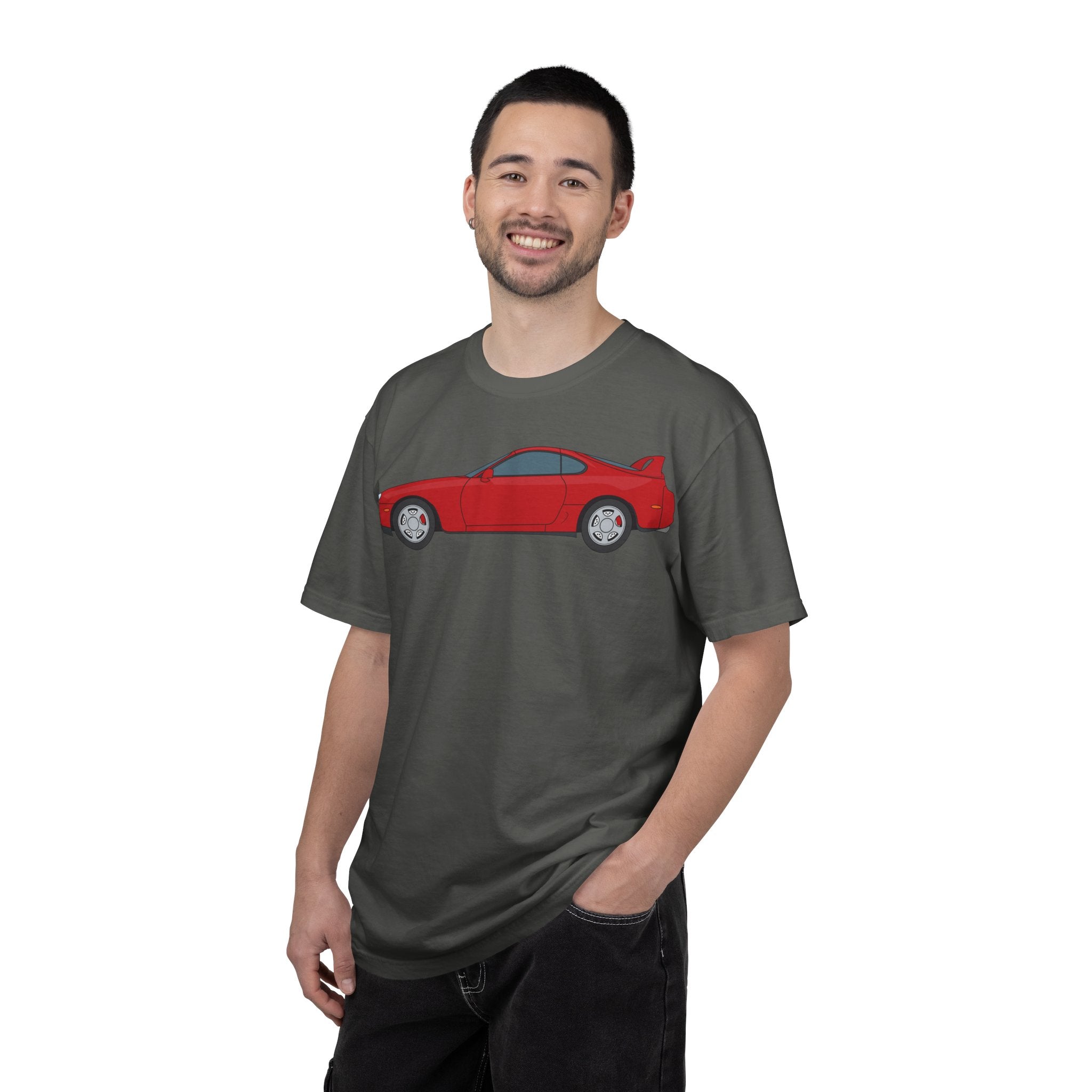 Toyota Supra MK4 Super Red ll  — T-Shirt — Retro Car Graphic Tee