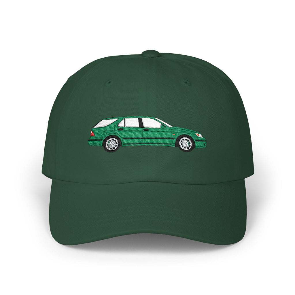 Saab 9-5 OG Aero Wagon Scarabe Green — Car Baseball Hat — Caps