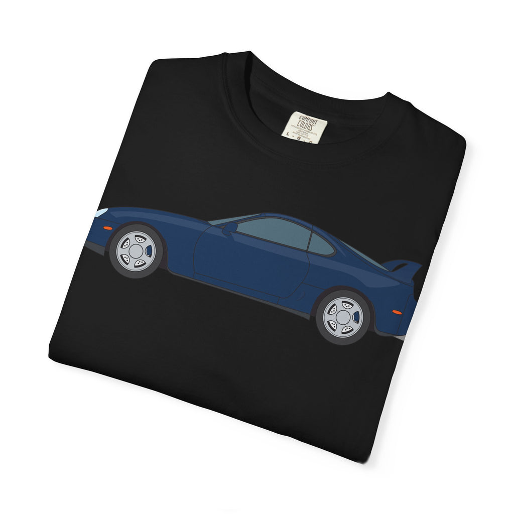 Toyota Supra MK4 Royal Sapphire  — T-Shirt — Retro Car Graphic Tee
