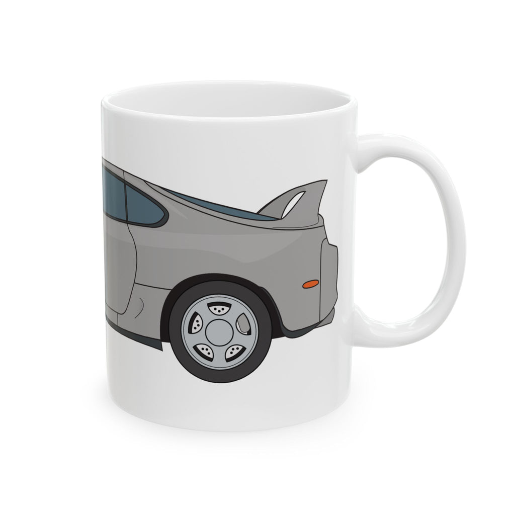 Toyota Supra MK4 – Silver Metallic Ceramic Mug