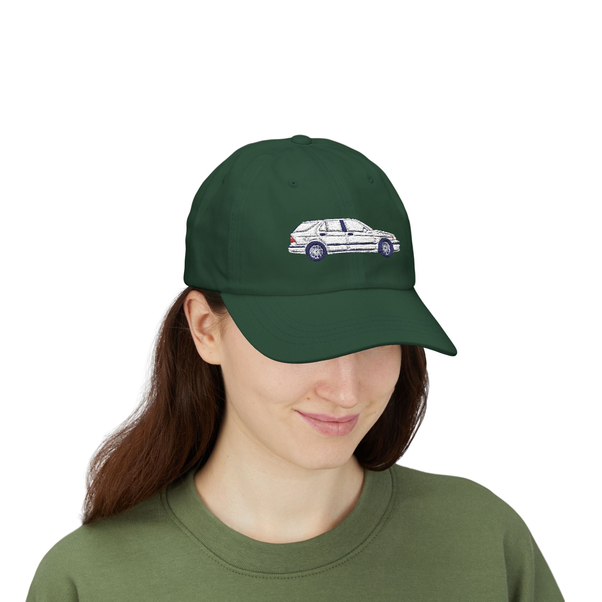Saab 9-5 OG Aero Wagon Artic White — Car Baseball Hat — Caps
