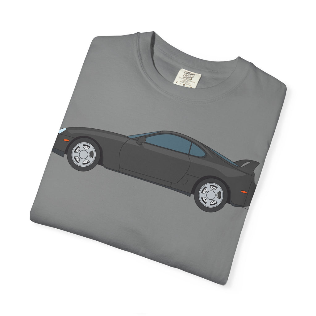Toyota Supra MK4 Anthracite  — T-Shirt — Retro Car Graphic Tee