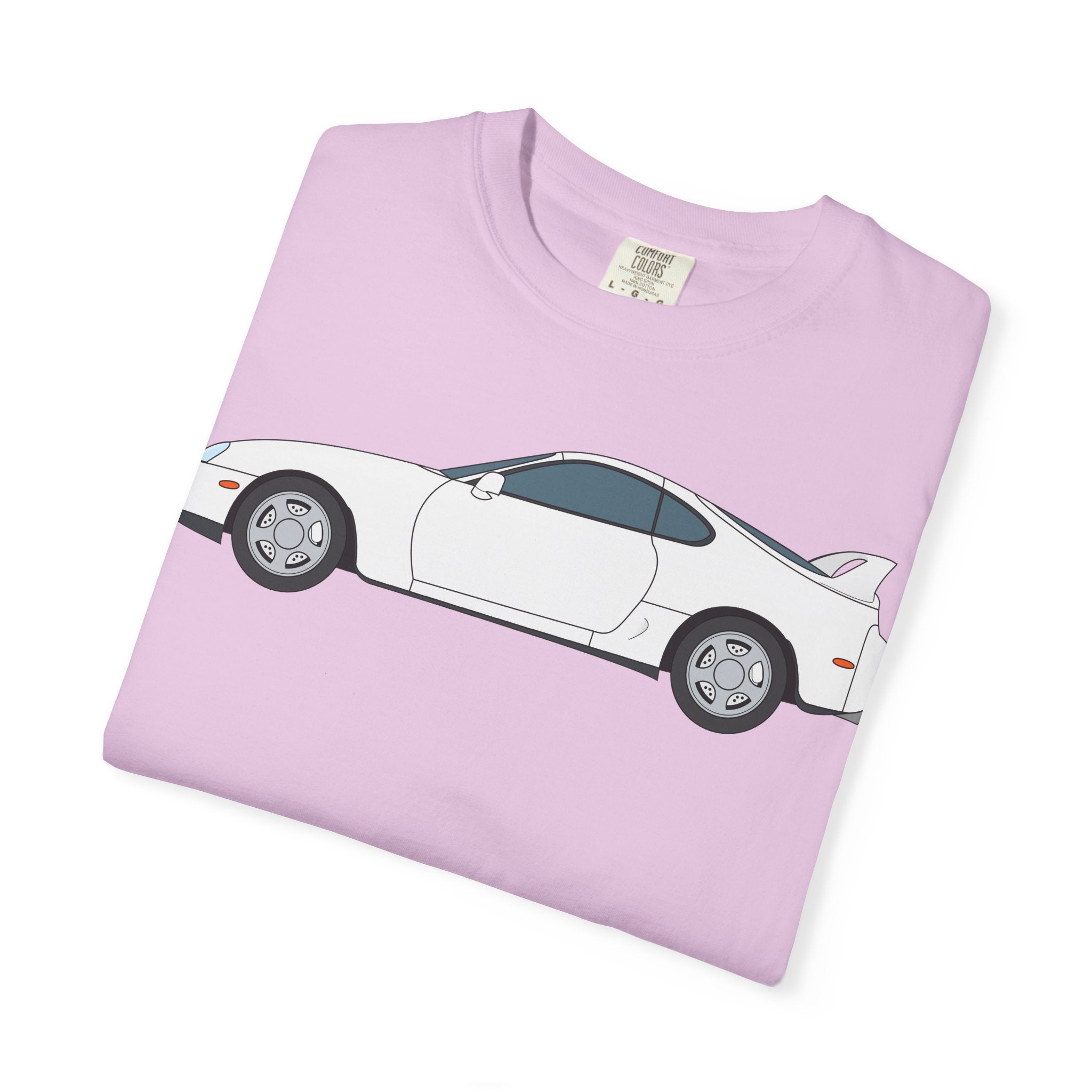 Toyota Supra MK4 Super White ll  — T-Shirt — Retro Car Graphic Tee