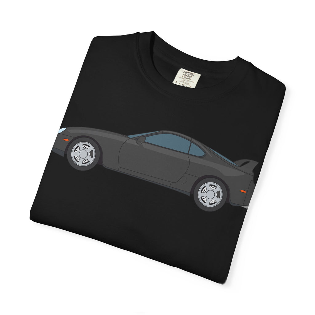 Toyota Supra MK4 Anthracite  — T-Shirt — Retro Car Graphic Tee