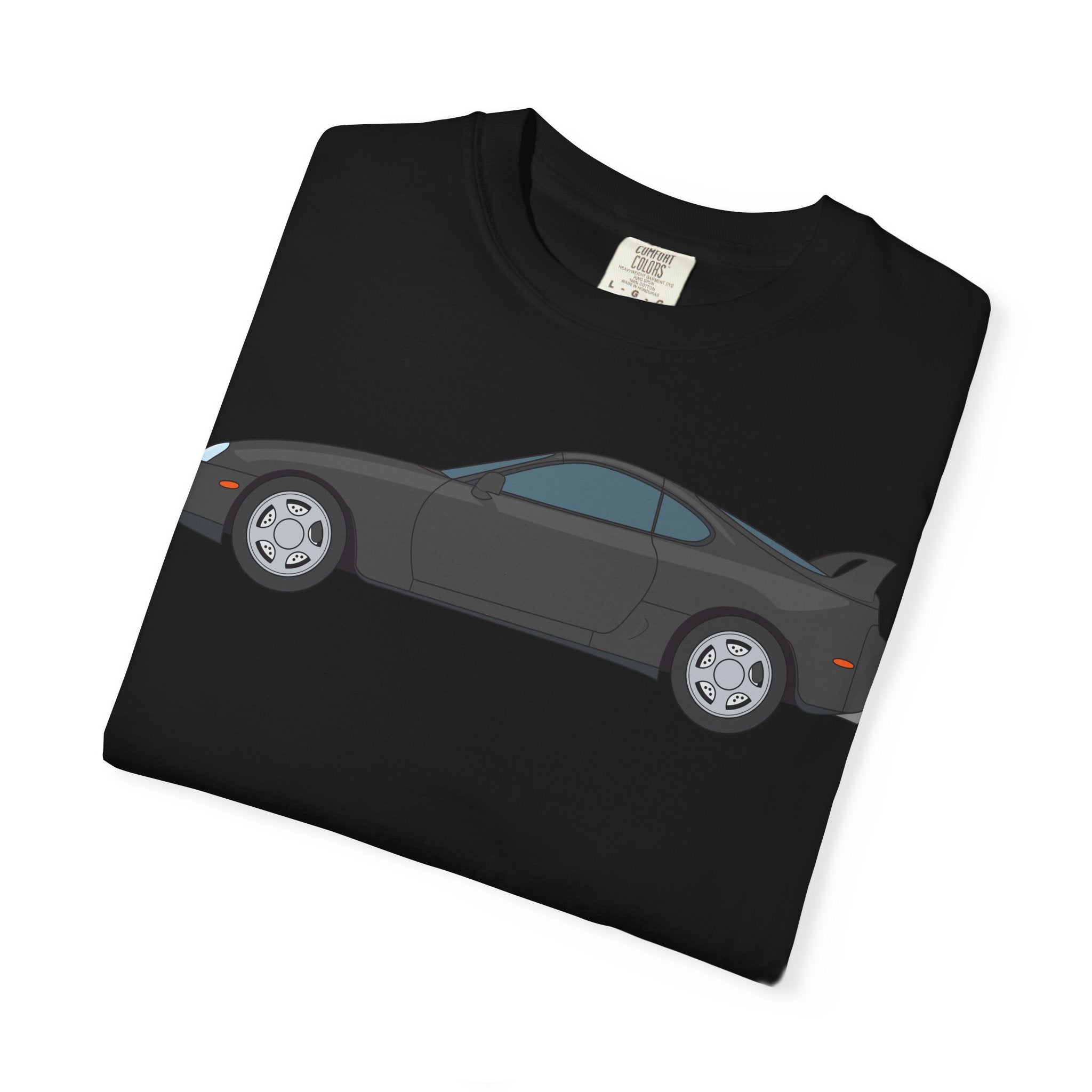 Toyota Supra MK4 Anthracite  — T-Shirt — Retro Car Graphic Tee