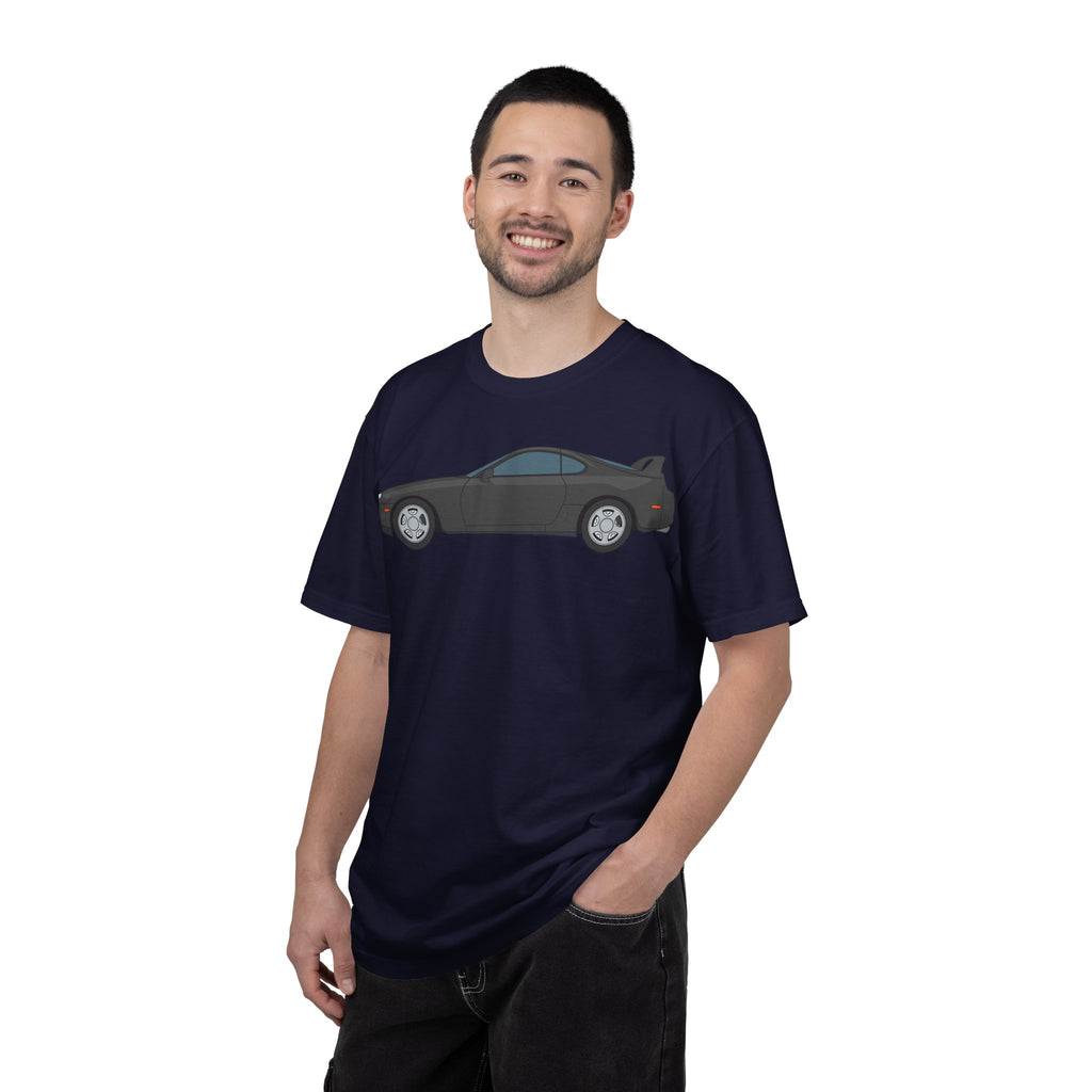 Toyota Supra MK4 Anthracite  — T-Shirt — Retro Car Graphic Tee