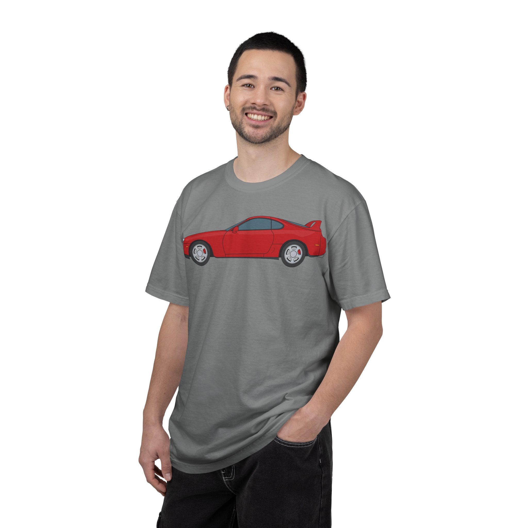 Toyota Supra MK4 Super Red ll  — T-Shirt — Retro Car Graphic Tee