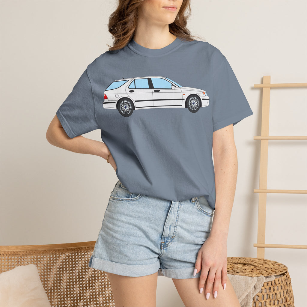 Saab 9-5 OG Aero Wagon – Arctic White T-Shirt