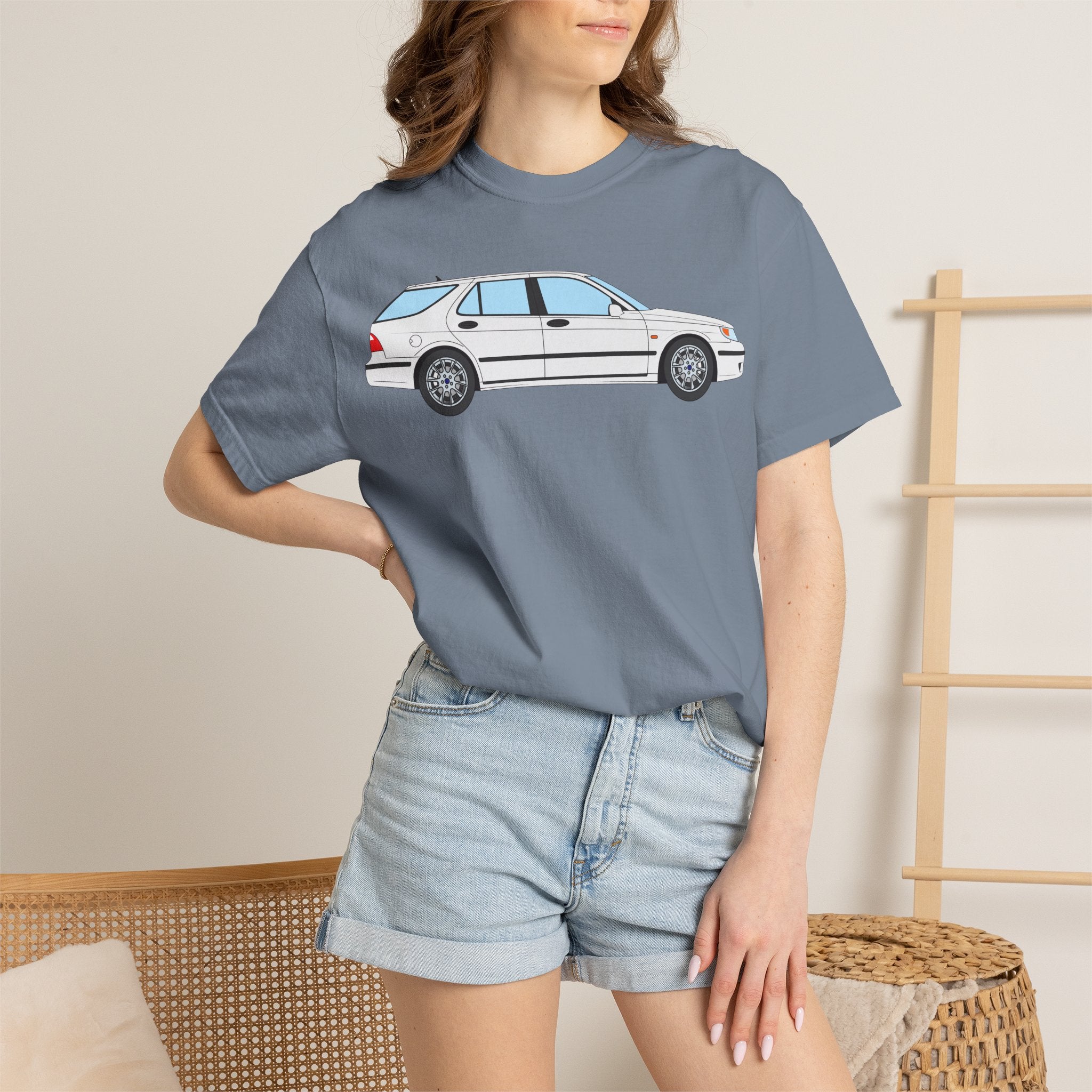 Saab 9-5 OG Aero Wagon – Arctic White T-Shirt