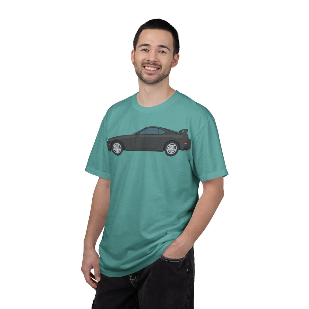 Toyota Supra MK4 Anthracite  — T-Shirt — Retro Car Graphic Tee