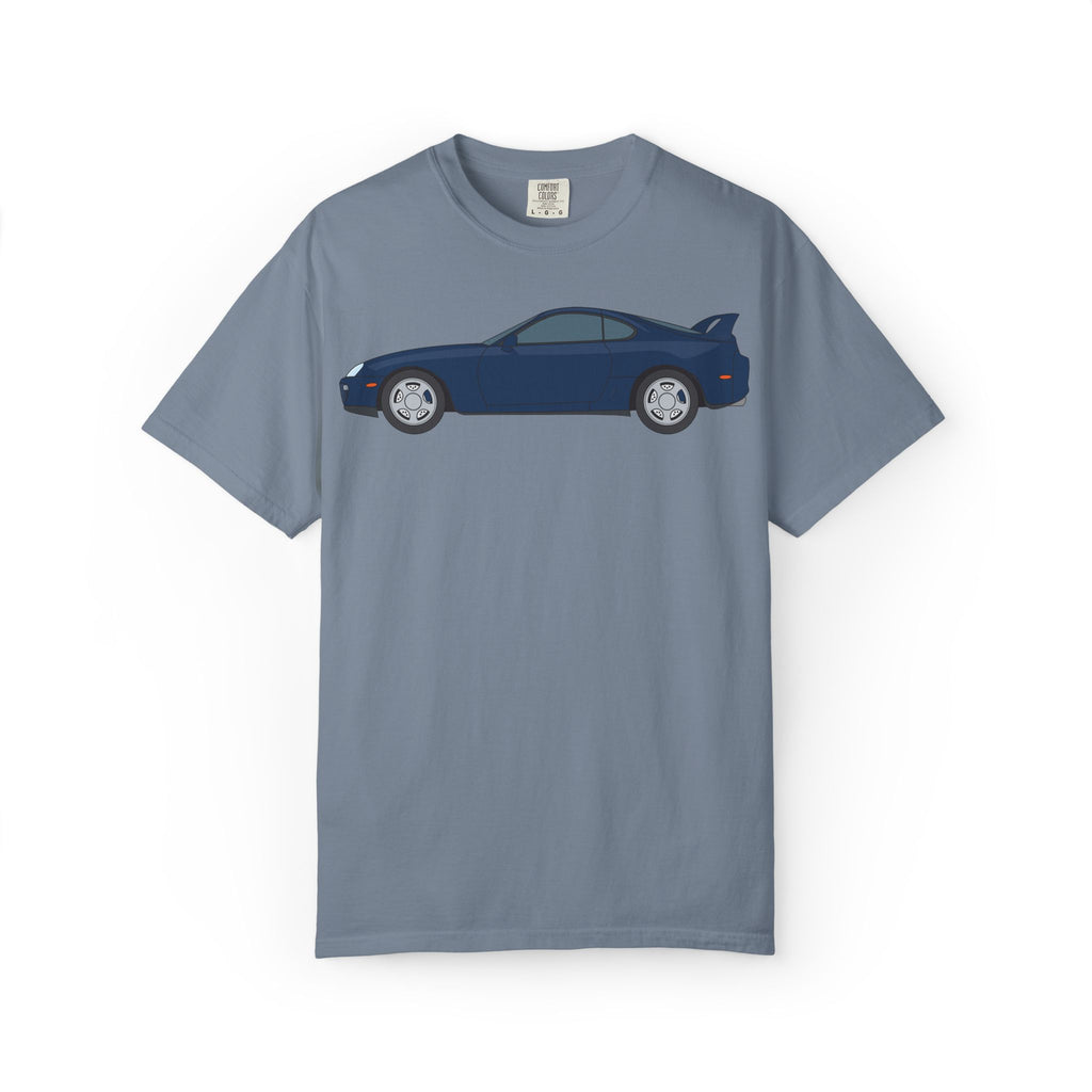 Toyota Supra MK4 Royal Sapphire  — T-Shirt — Retro Car Graphic Tee