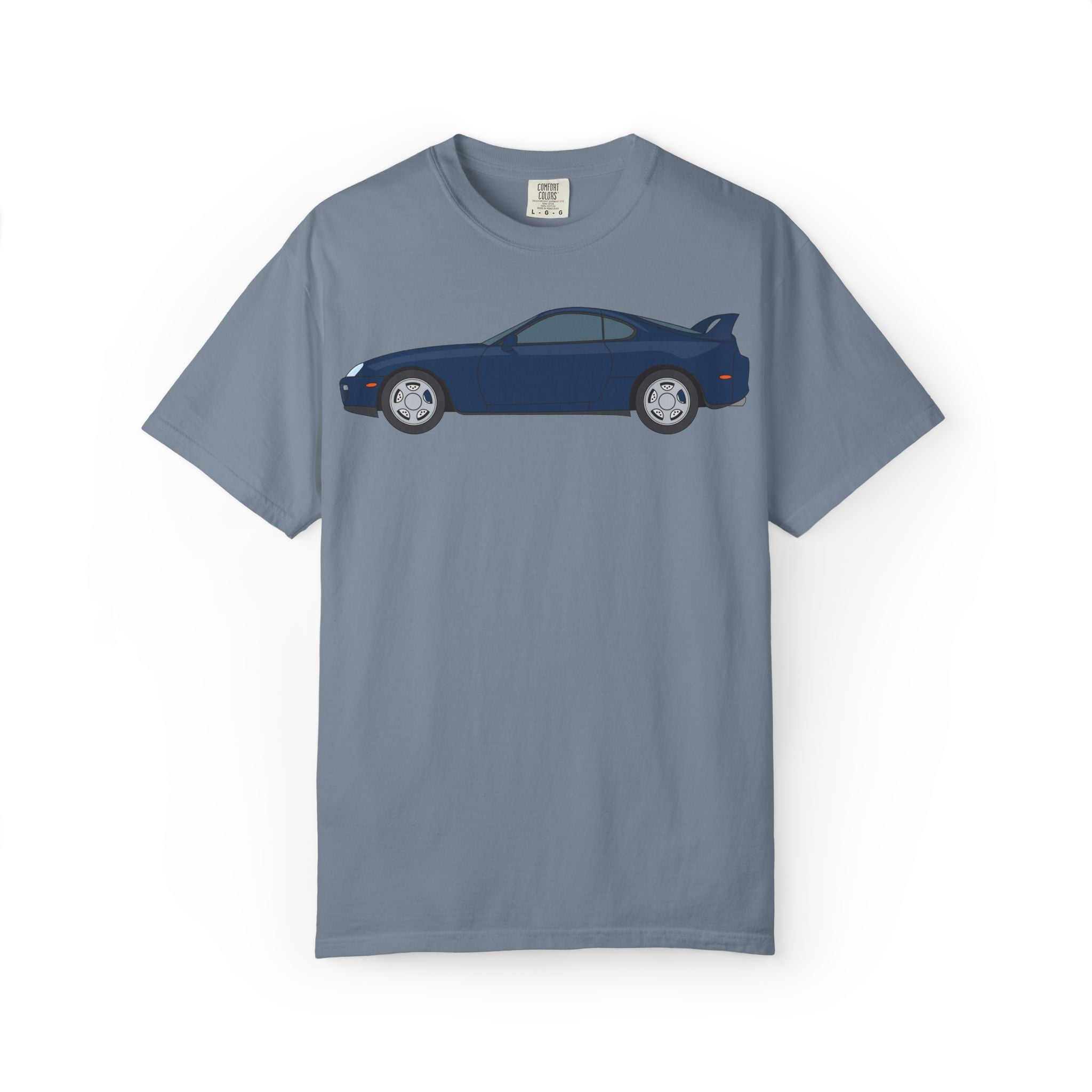 Toyota Supra MK4 Royal Sapphire  — T-Shirt — Retro Car Graphic Tee