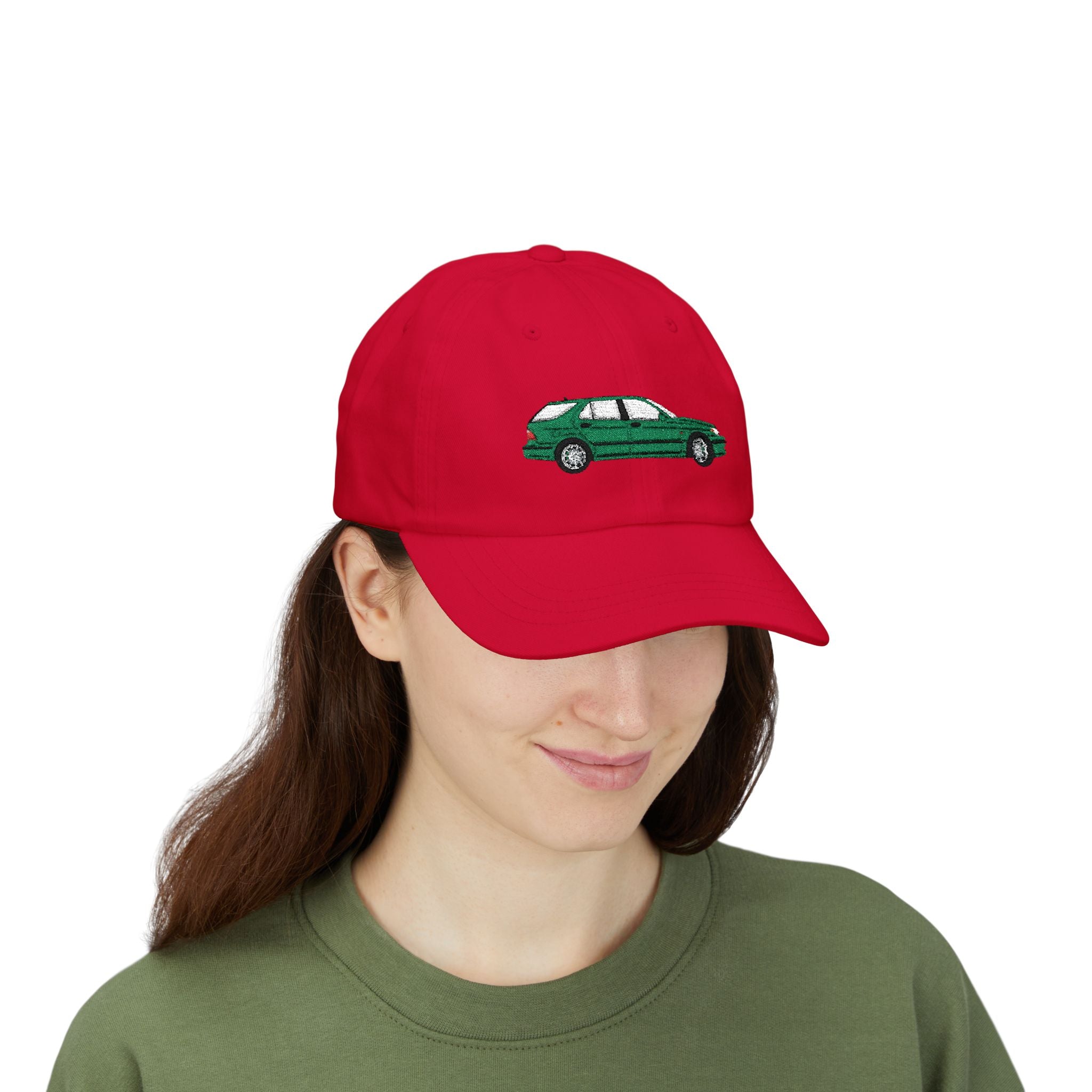 Saab 9-5 OG Aero Wagon Scarabe Green — Car Baseball Hat — Caps