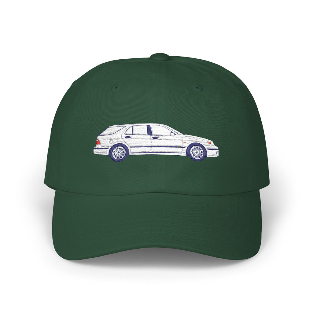 Saab 9-5 OG Aero Wagon Artic White — Car Baseball Hat — Caps