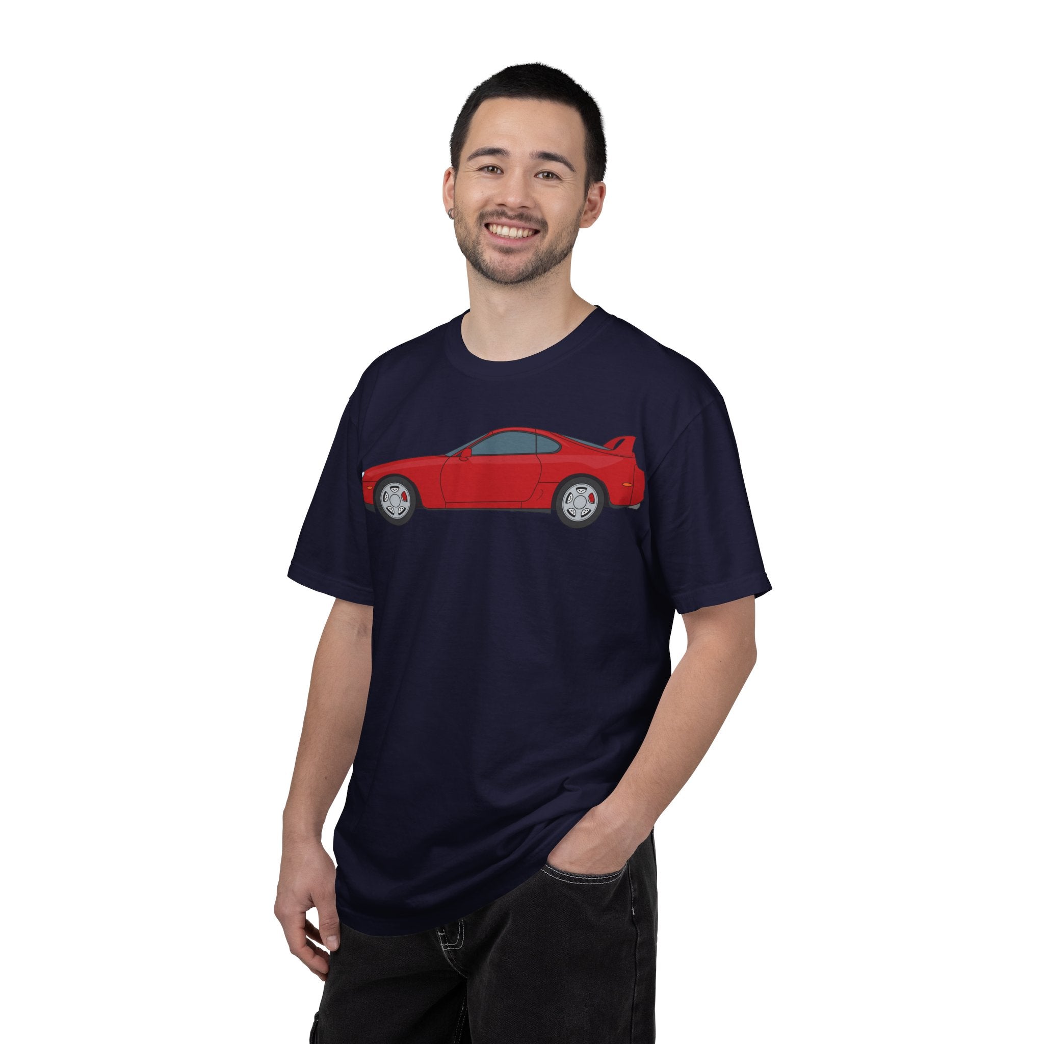 Toyota Supra MK4 Super Red ll  — T-Shirt — Retro Car Graphic Tee