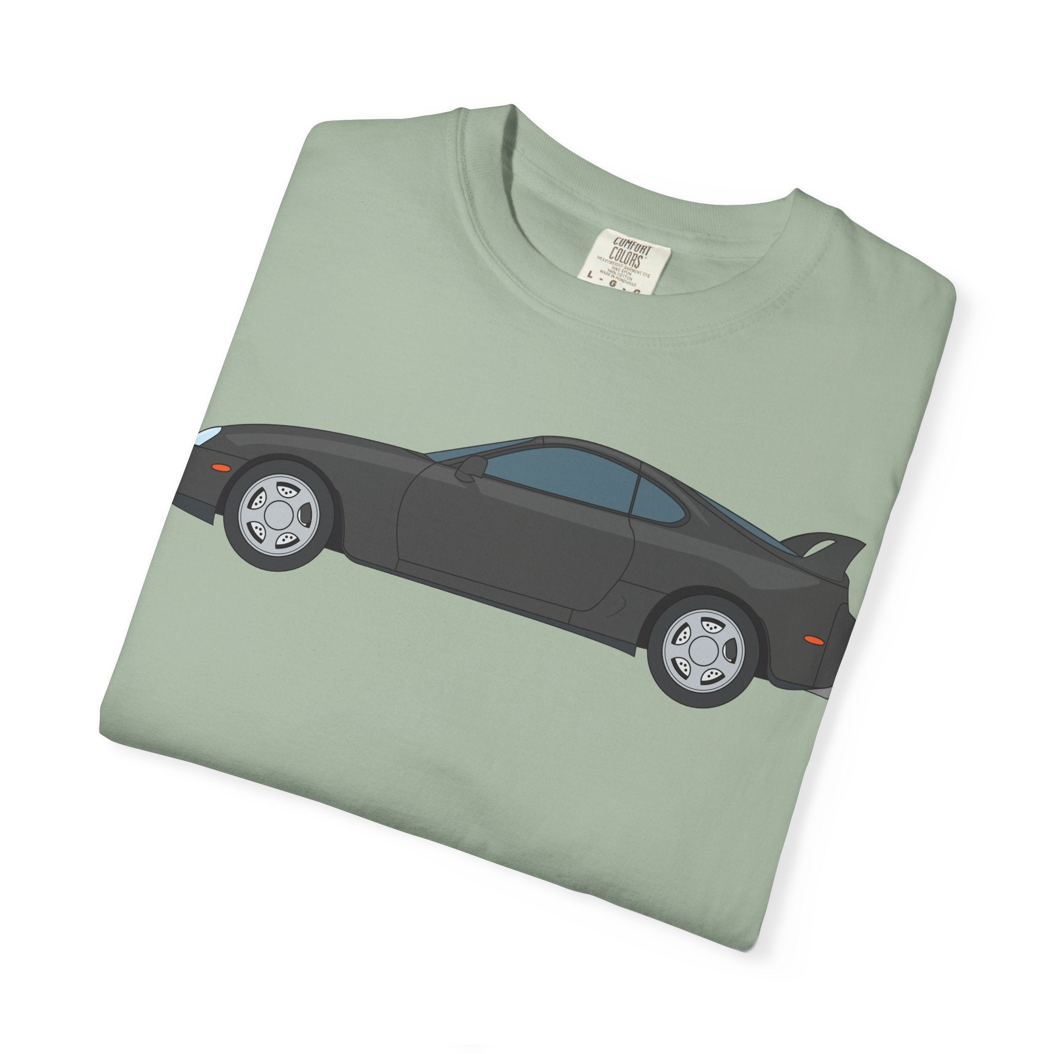 Toyota Supra MK4 Anthracite  — T-Shirt — Retro Car Graphic Tee