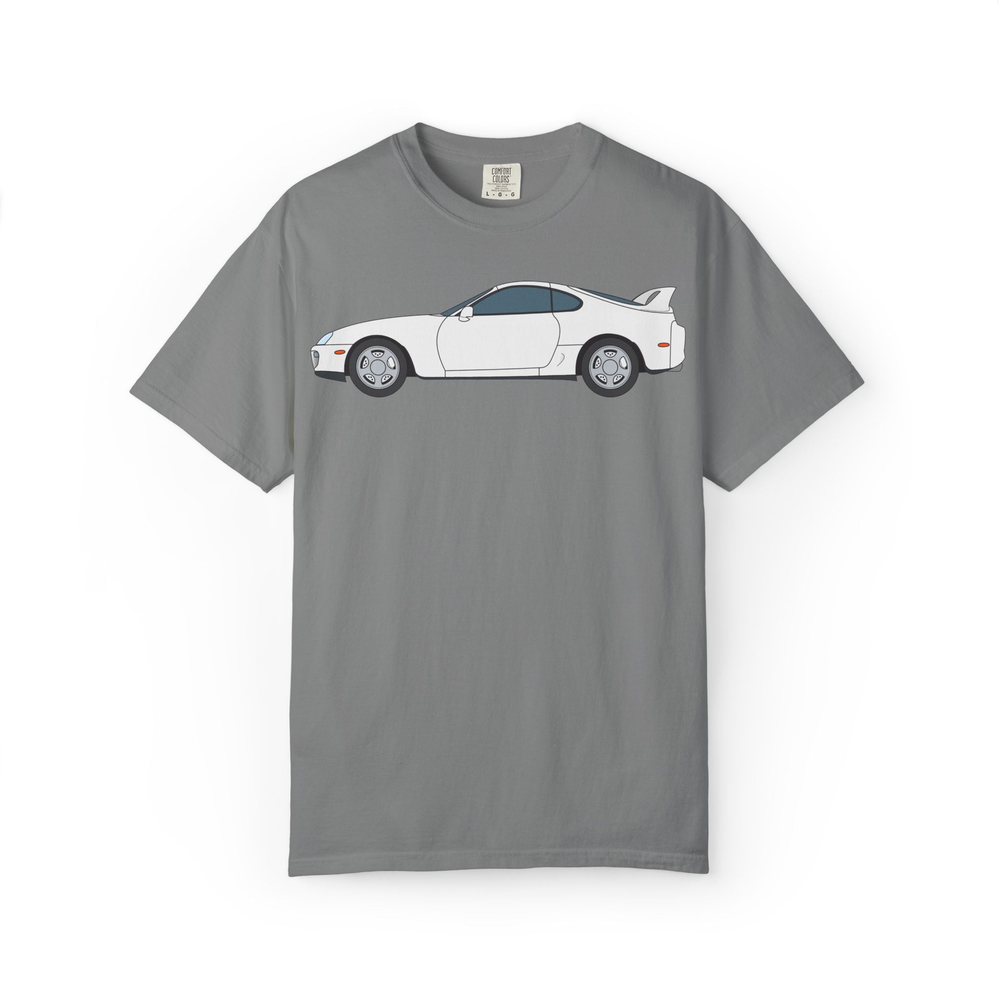 Toyota Supra MK4 Super White ll  — T-Shirt — Retro Car Graphic Tee
