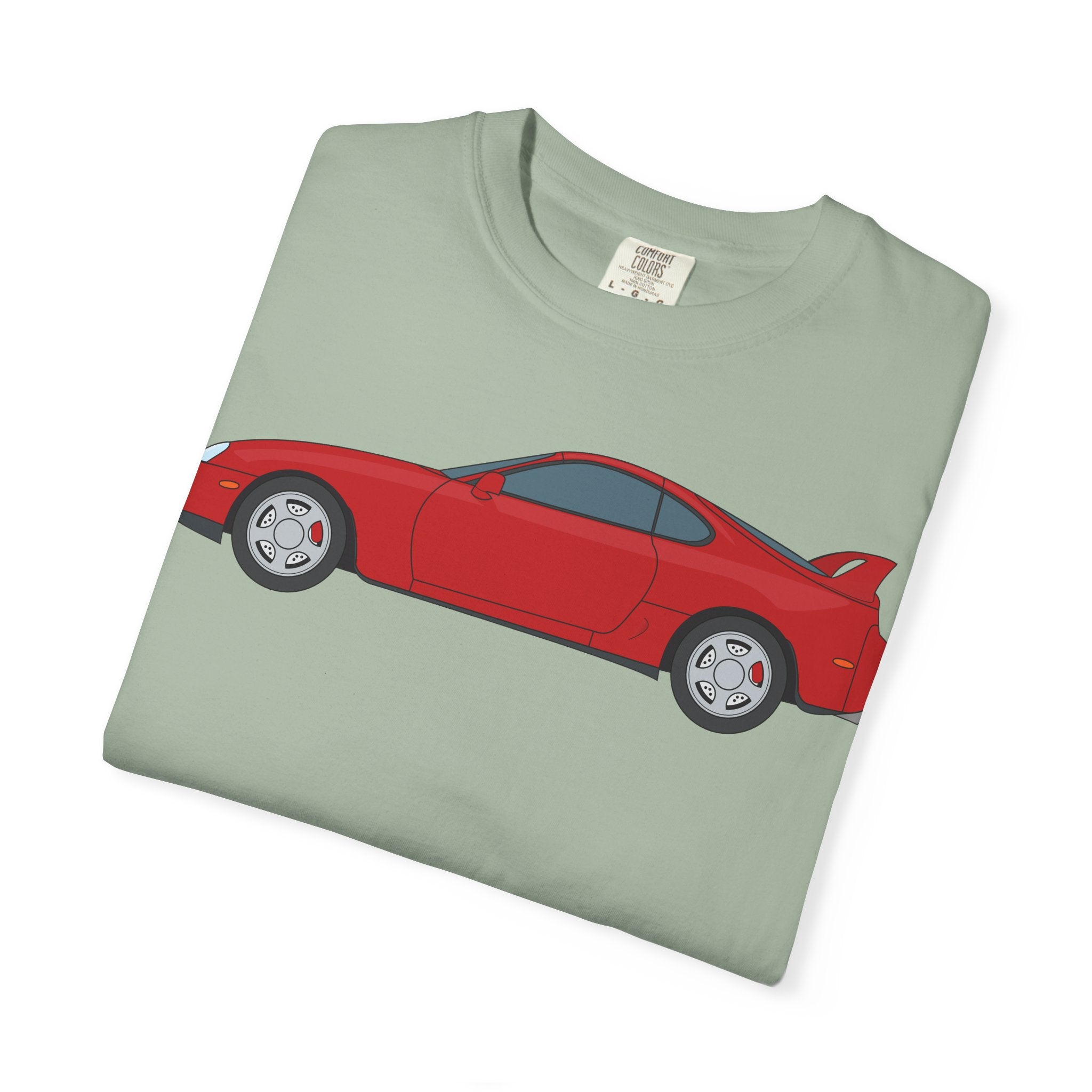 Toyota Supra MK4 Super Red ll  — T-Shirt — Retro Car Graphic Tee