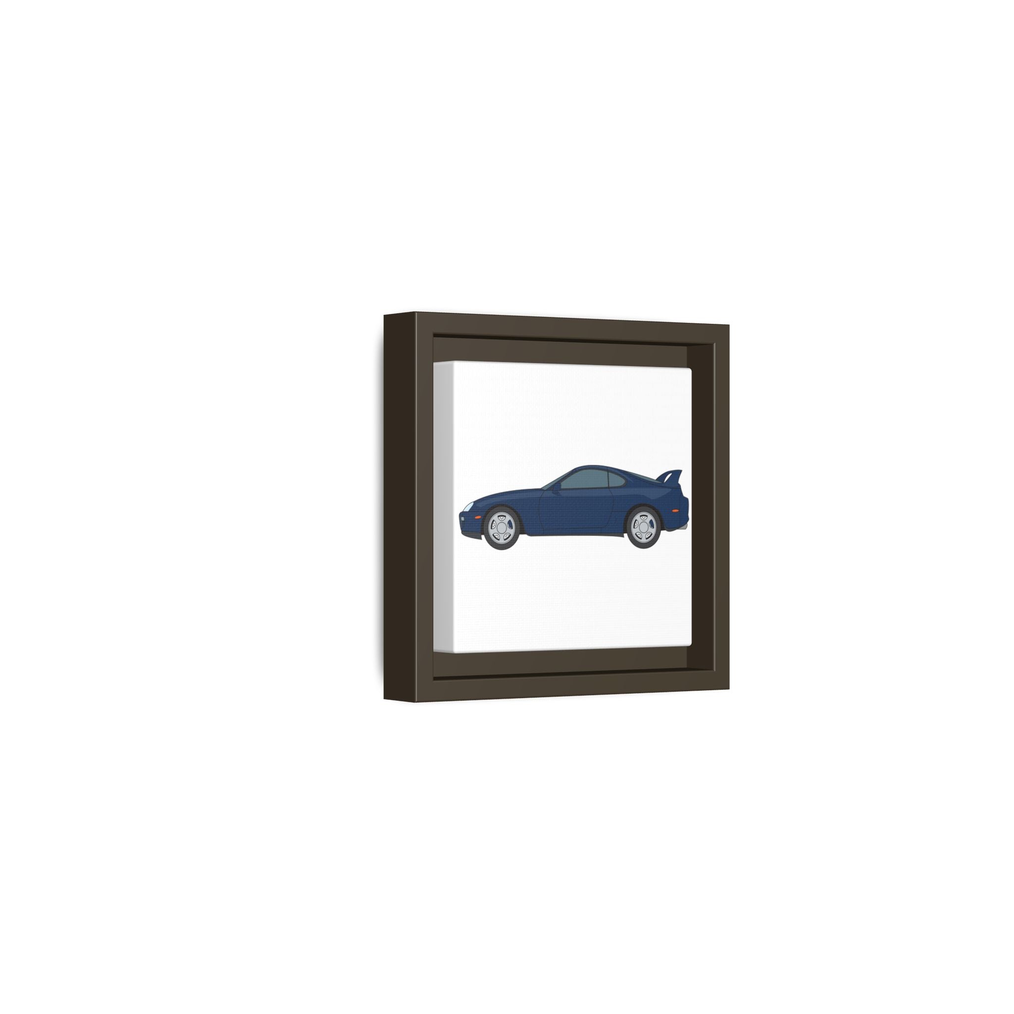 Toyota Supra MK4 Royal Sapphire Art Print — Framed Matte Canvas Wall Decor