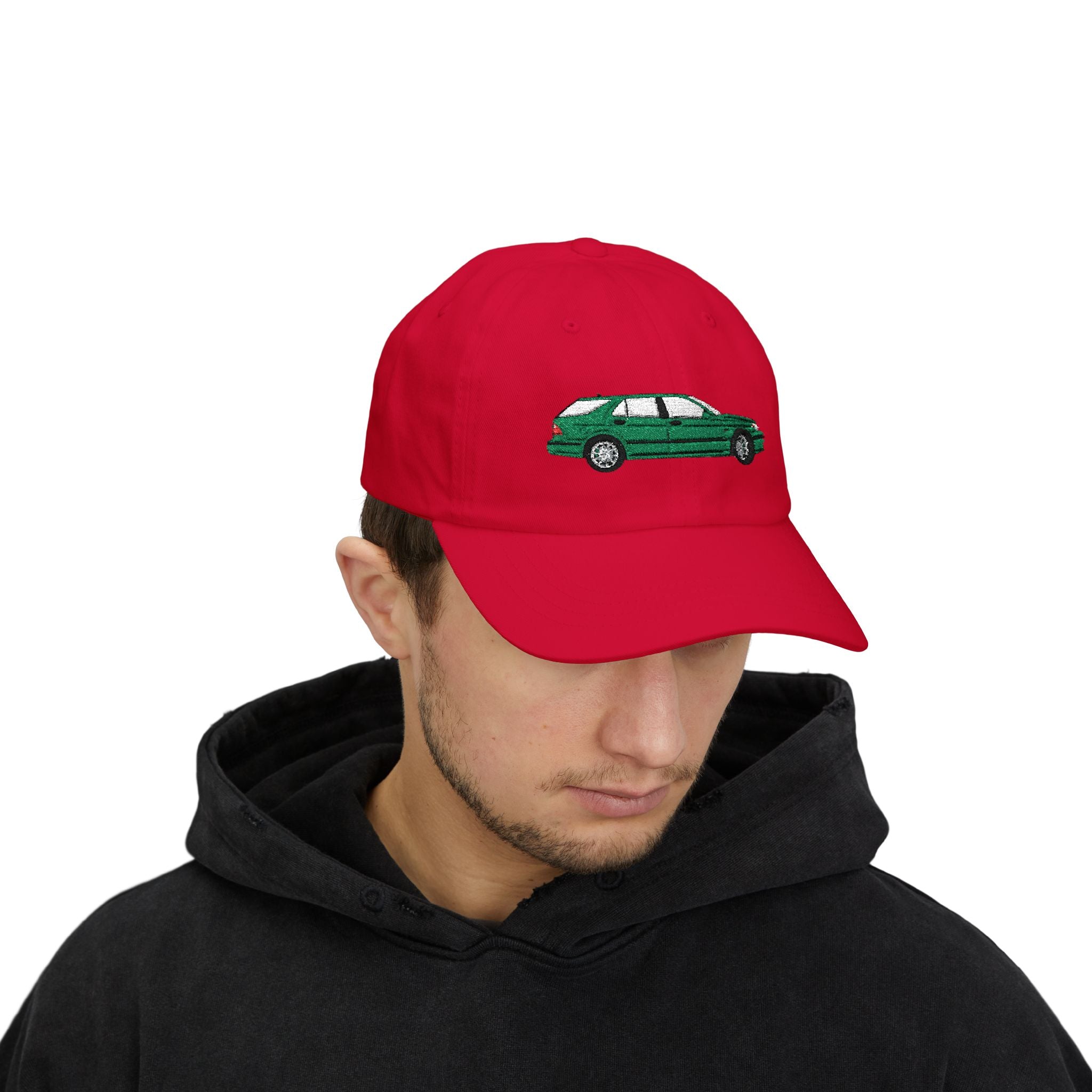 Saab 9-5 OG Aero Wagon Scarabe Green — Car Baseball Hat — Caps