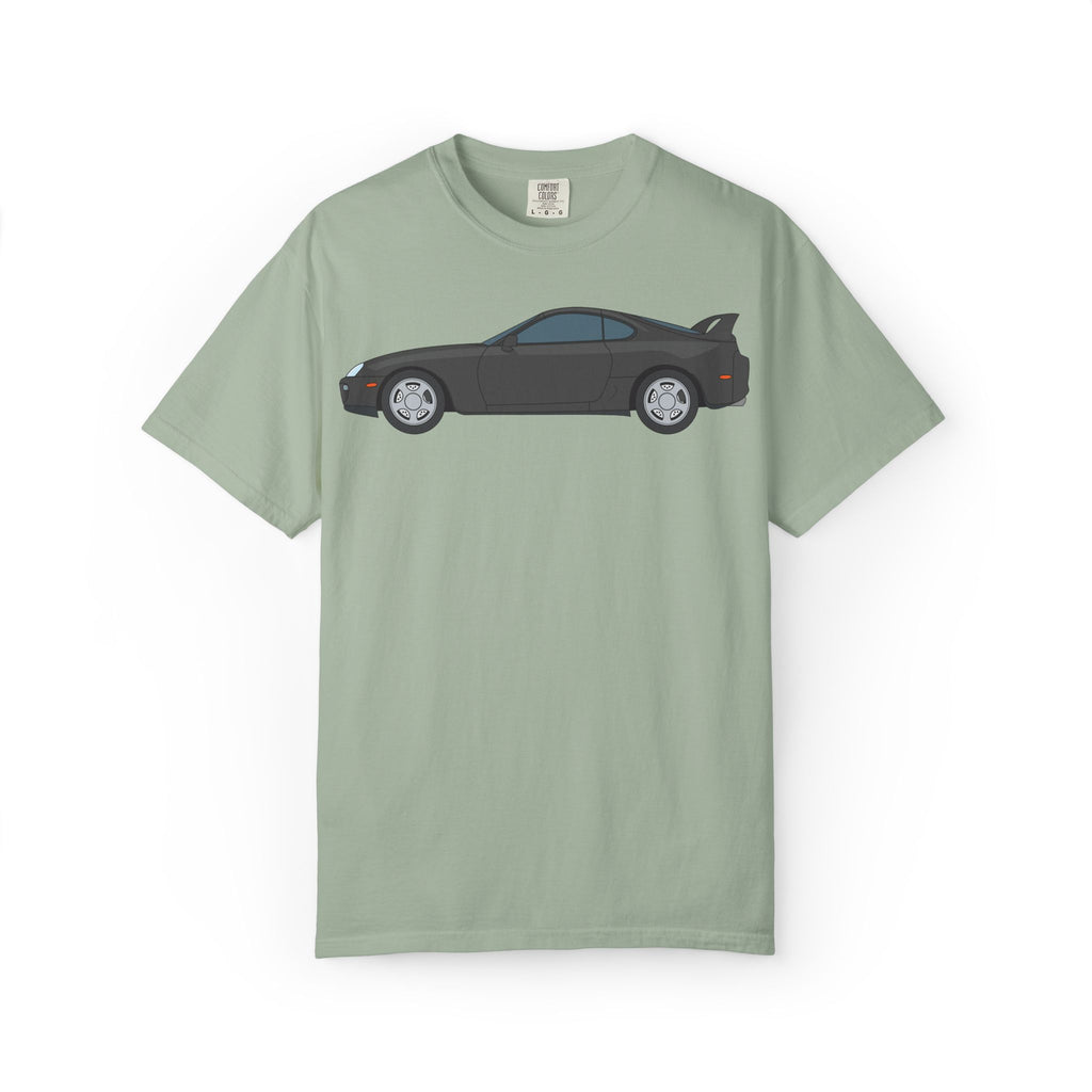 Toyota Supra MK4 Anthracite  — T-Shirt — Retro Car Graphic Tee
