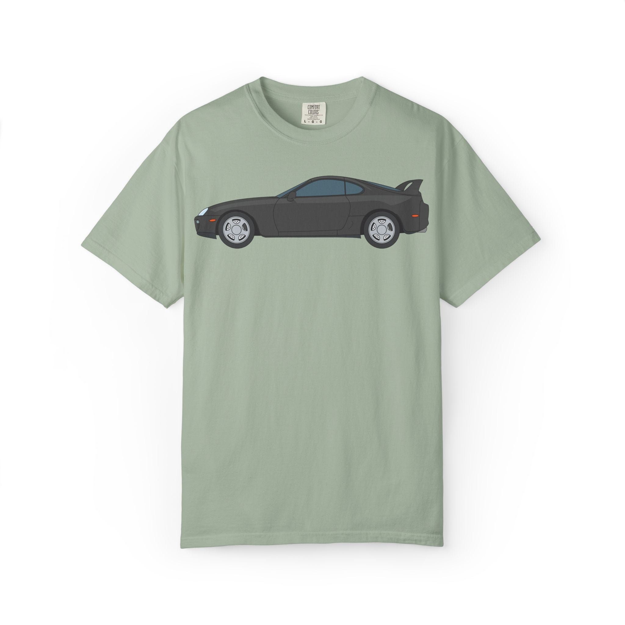 Toyota Supra MK4 Anthracite  — T-Shirt — Retro Car Graphic Tee