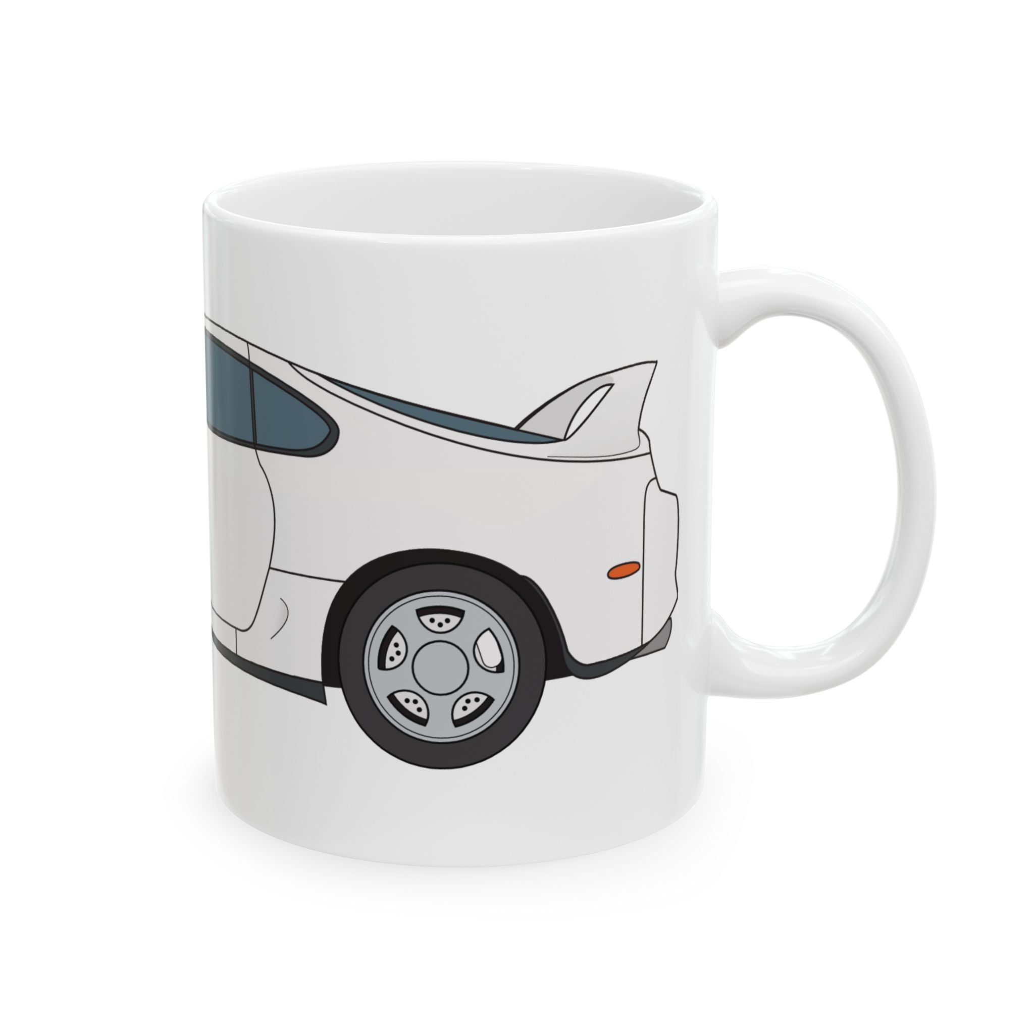 Toyota Supra MK4 Super White ll — Ceramic Mug — Coffee Cup (11oz & 15oz)