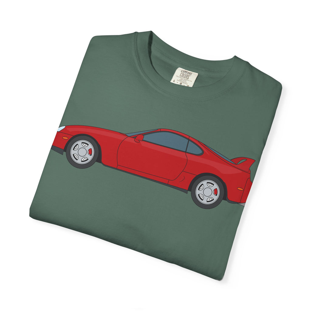 Toyota Supra MK4 Super Red ll  — T-Shirt — Retro Car Graphic Tee
