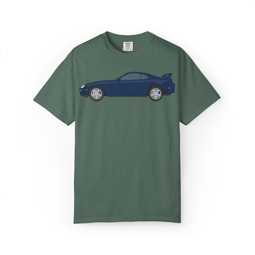 Toyota Supra MK4 Royal Sapphire  — T-Shirt — Retro Car Graphic Tee